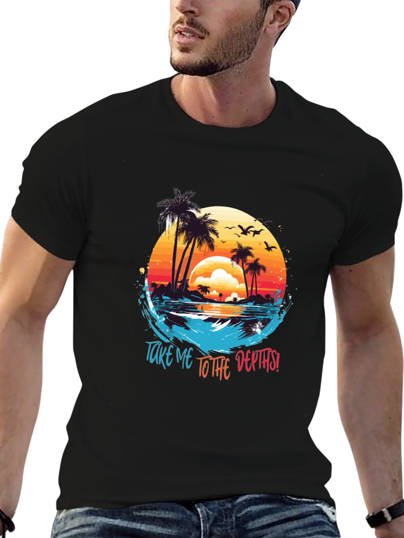 Tropical Island T-Shirt: Take Me To The Depths!