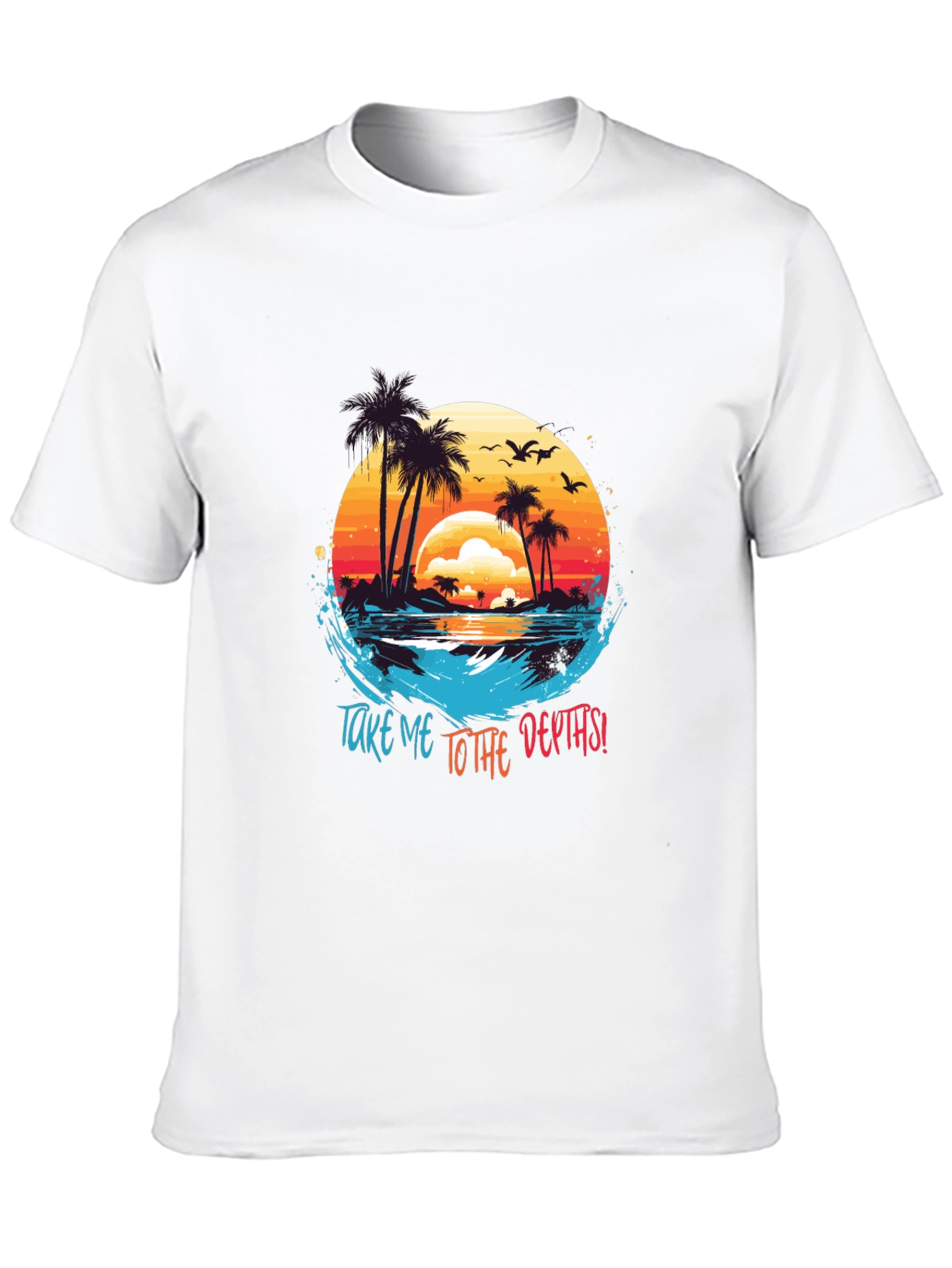 Tropical Island T-Shirt: Take Me To The Depths!