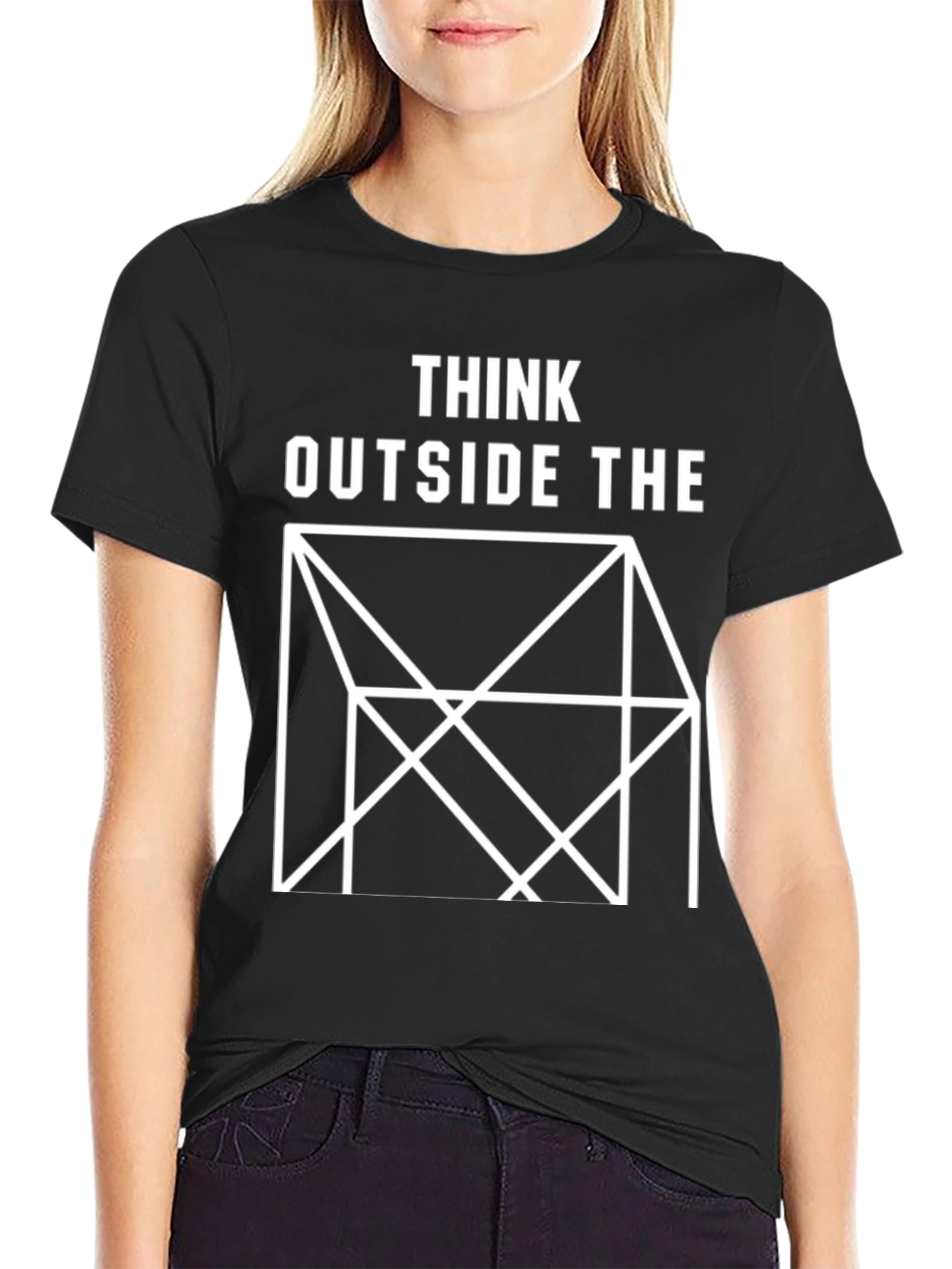 Think Outside the Box Graphic T-Shirt