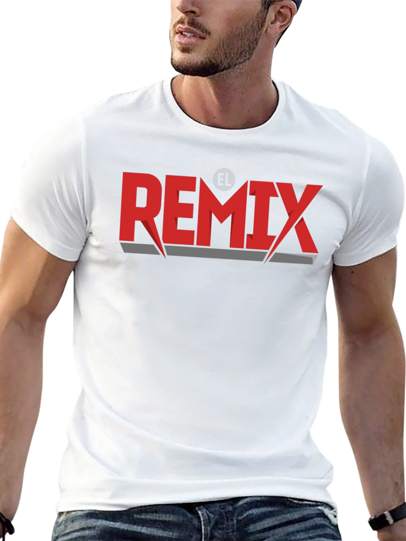 El Remix Graphic Tee - Stylish Black T-Shirt