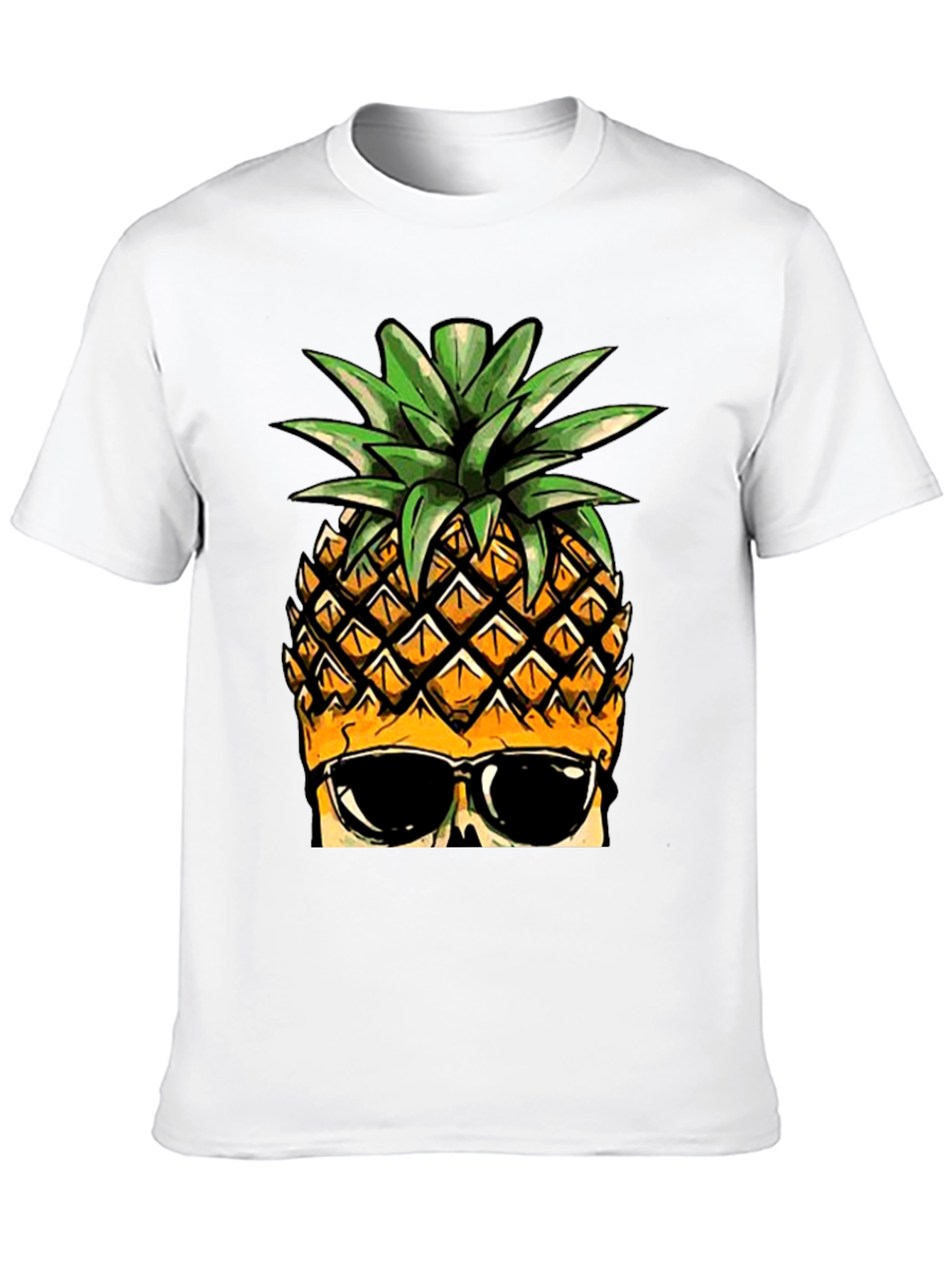Cool Pineapple Graphic Tee - Black T-Shirt