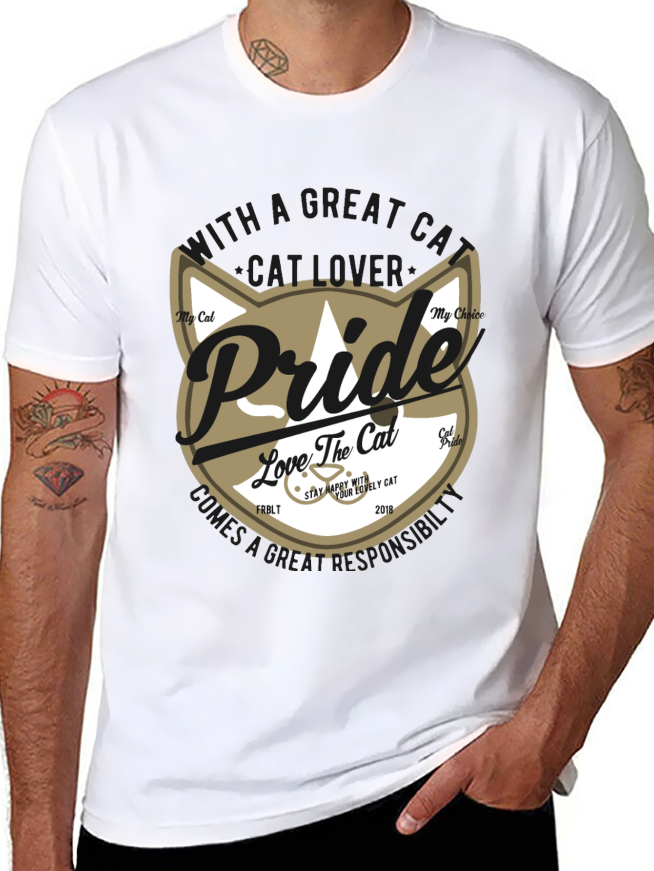 Pride Cat Lover Graphic Tee
