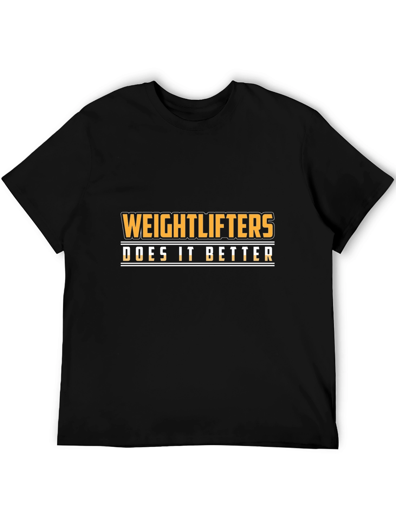 Weightlifters Do It Better Black Graphic Tee