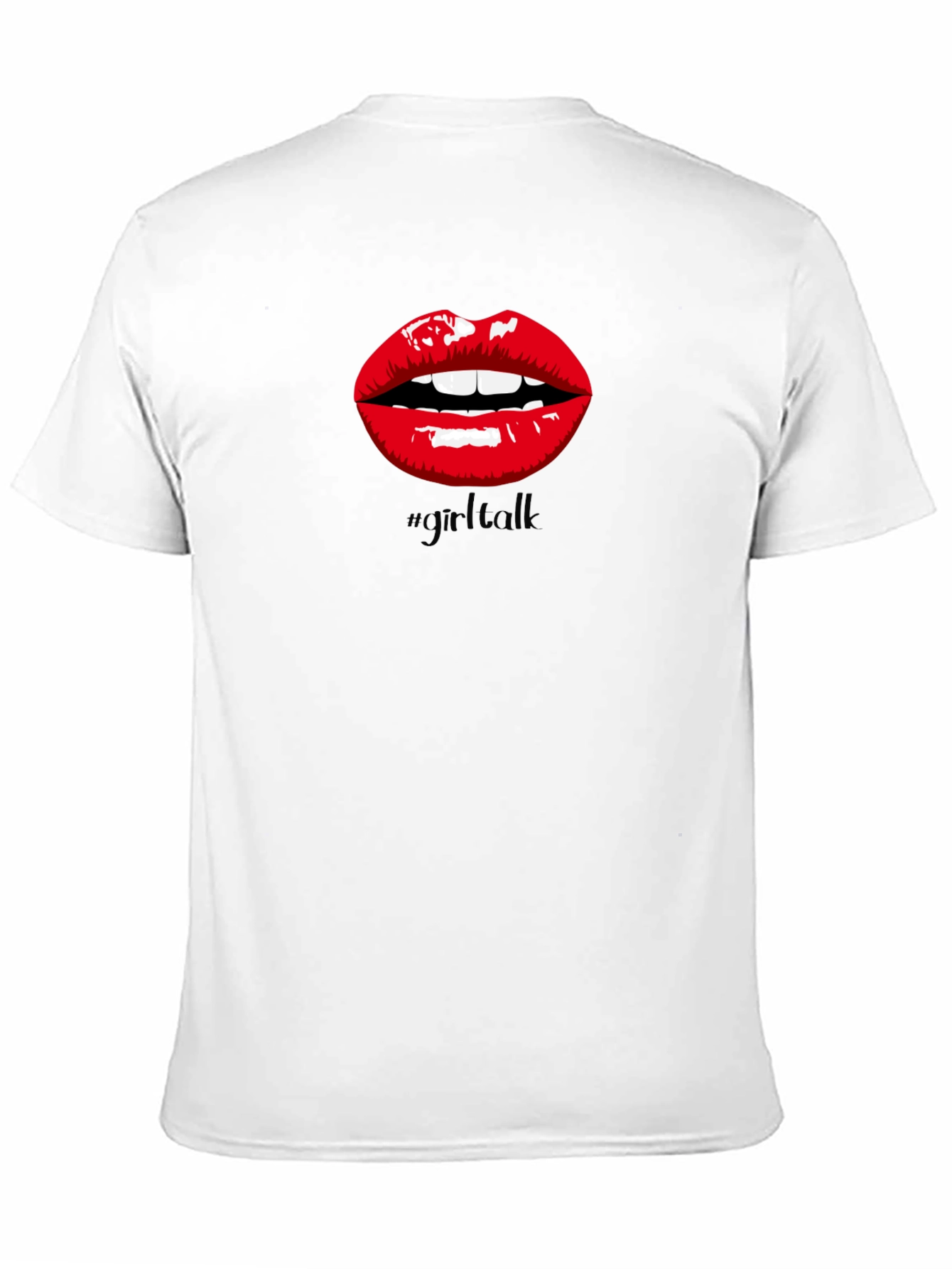 Girl Talk Lips Graphic Tee - Bold Statement Shirt