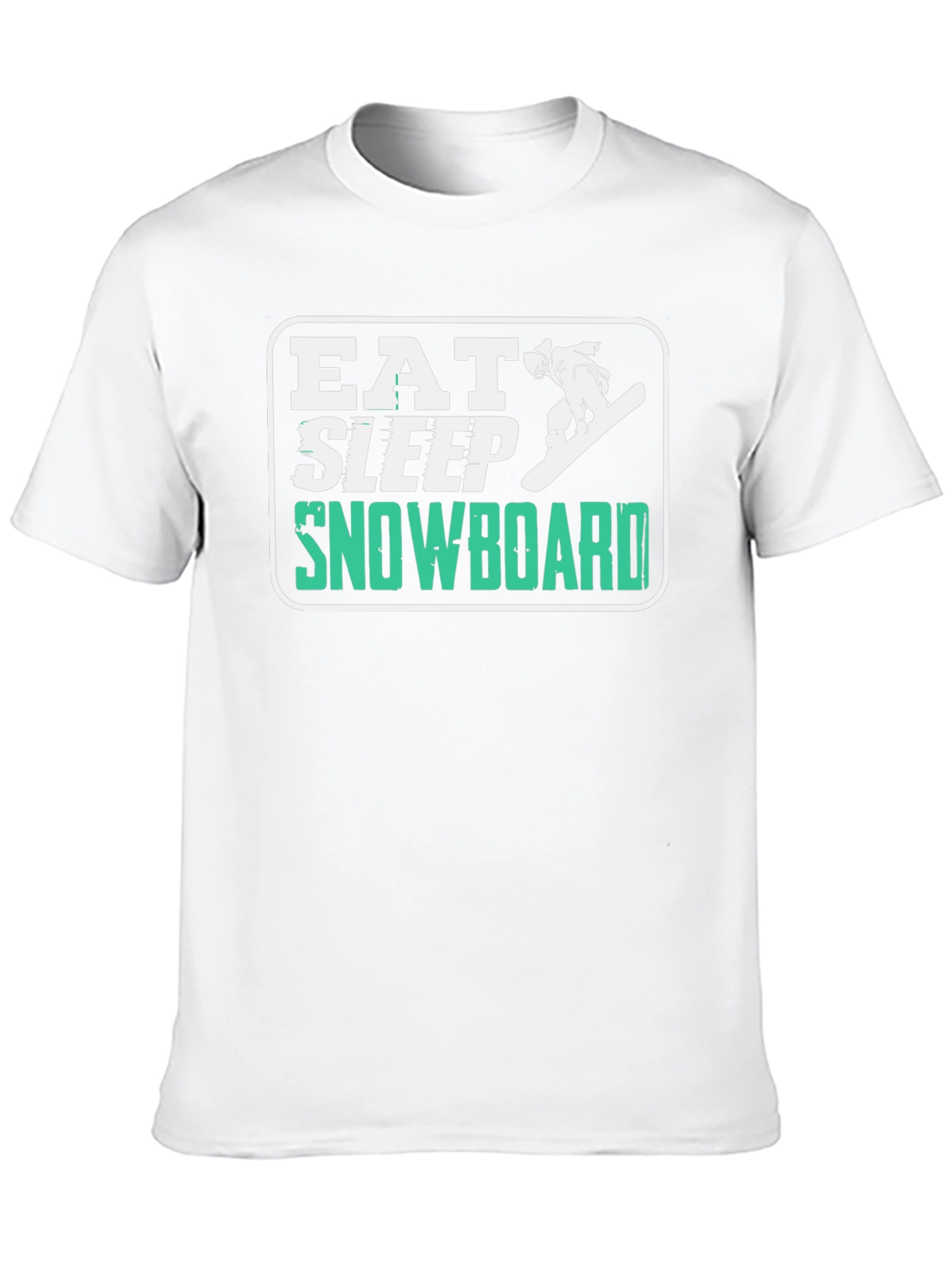 Eat Sleep Snowboard T-Shirt - Fun Graphic Tee