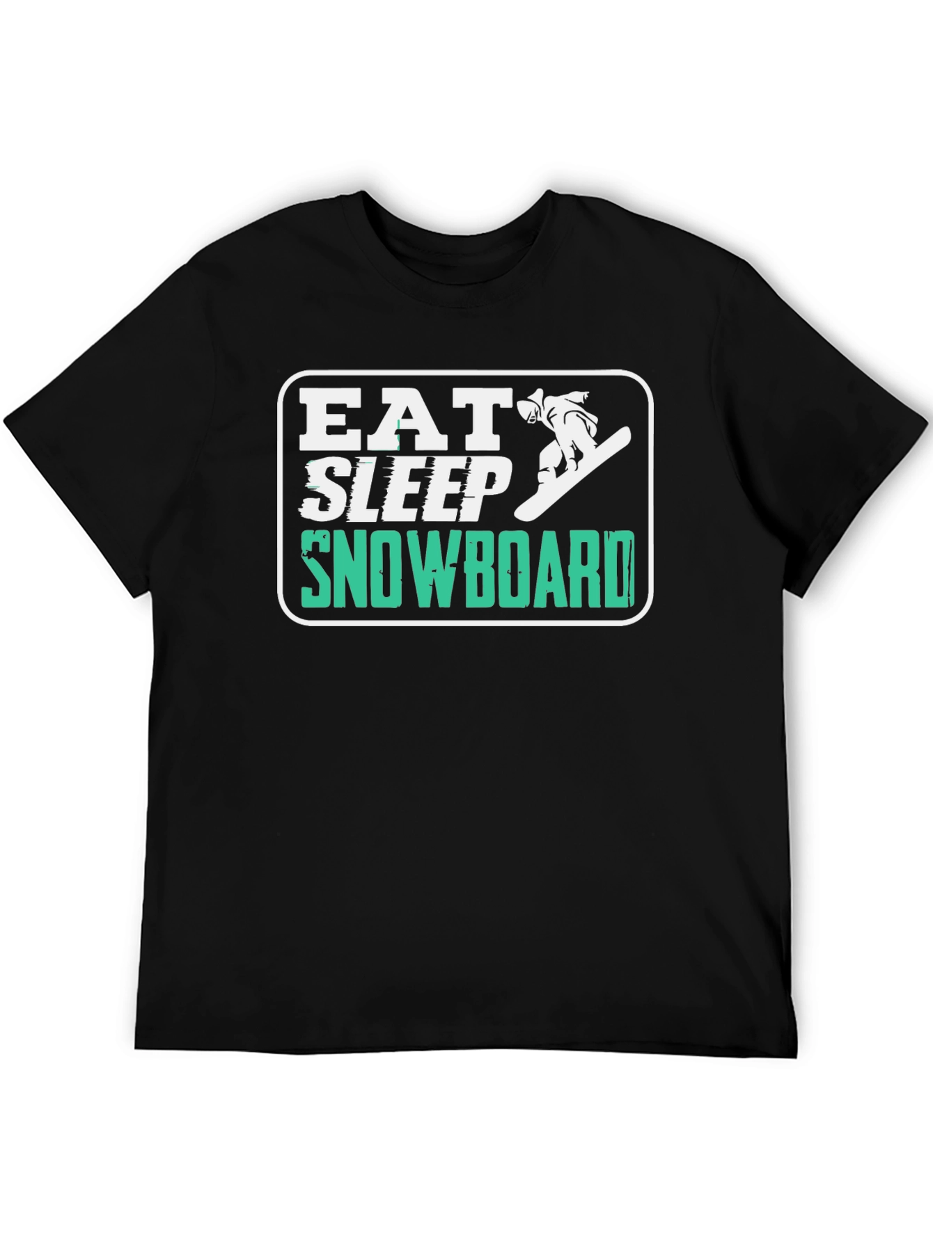 Eat Sleep Snowboard T-Shirt - Fun Graphic Tee