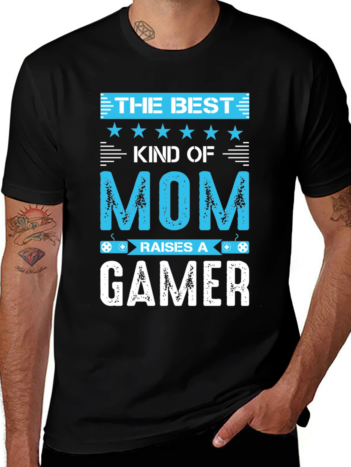 Best Mom Raises a Gamer Graphic Tee