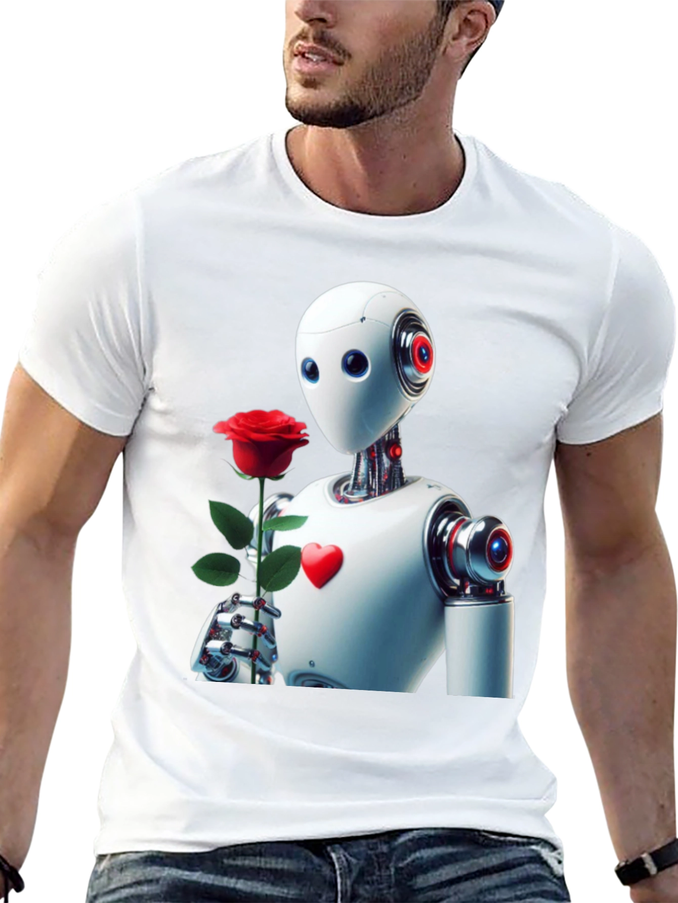 Robot Romance Graphic Tee - Black