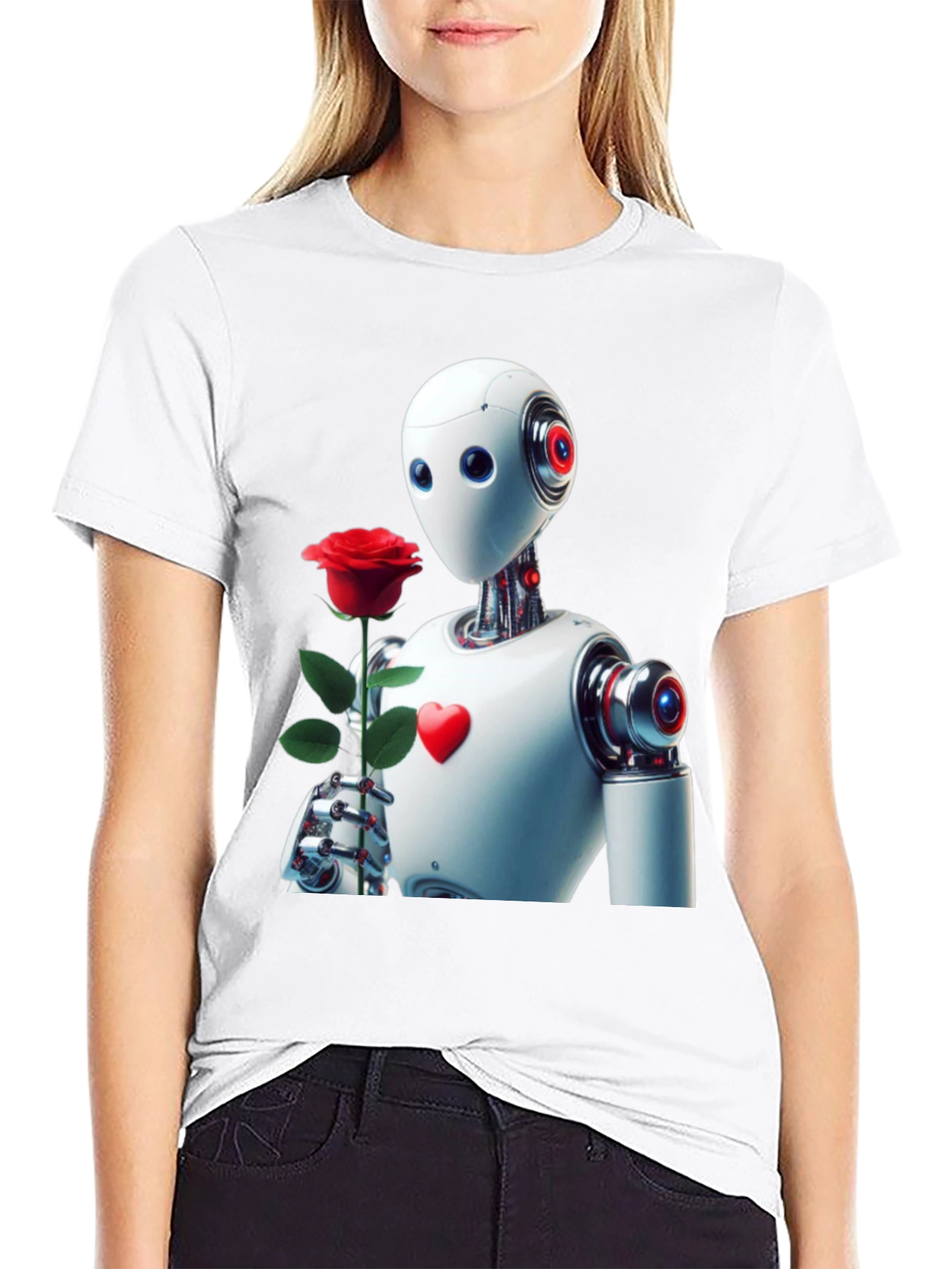 Robot Romance Graphic Tee - Black