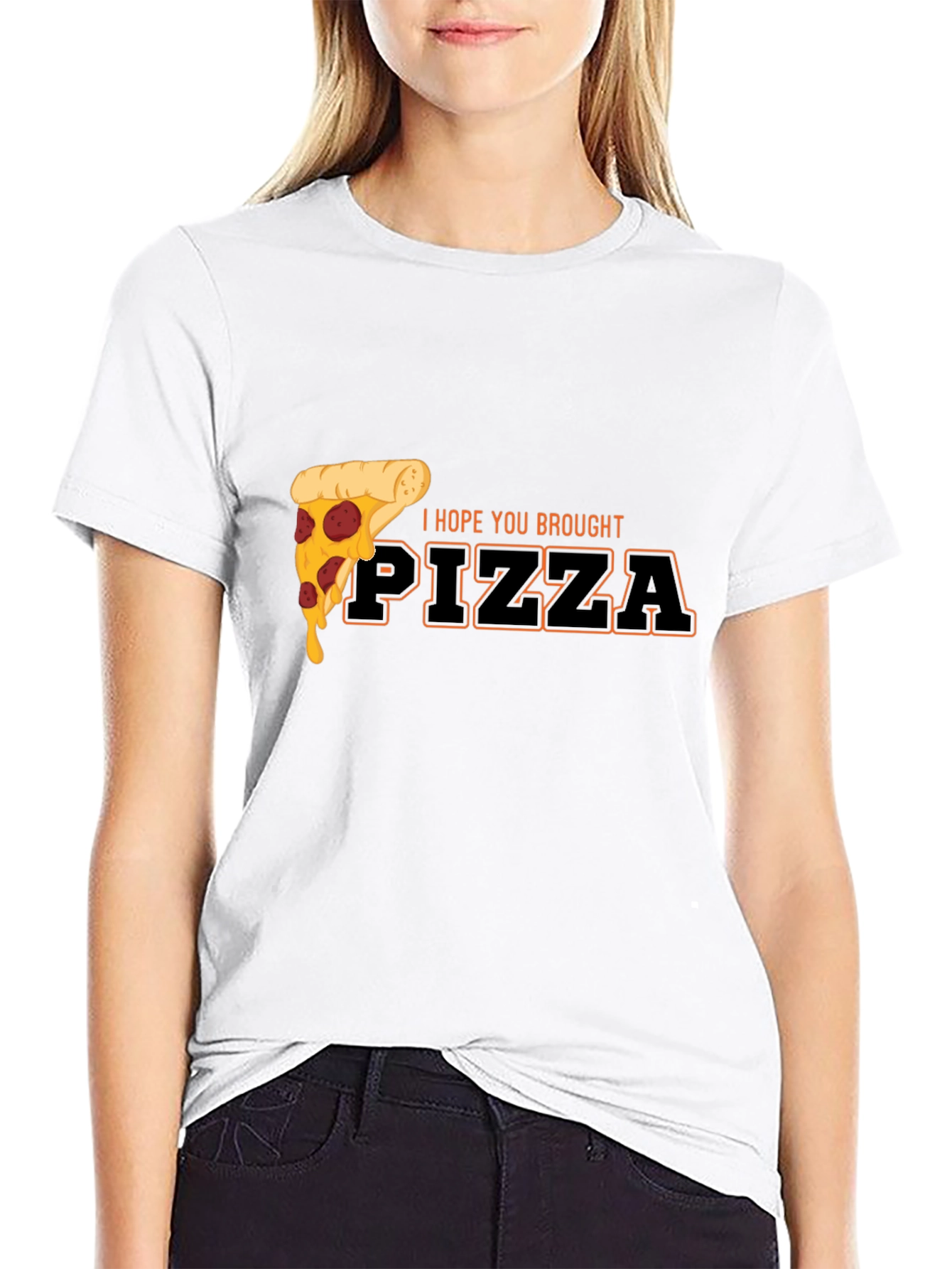 Pizza Lovers Black Graphic Tee