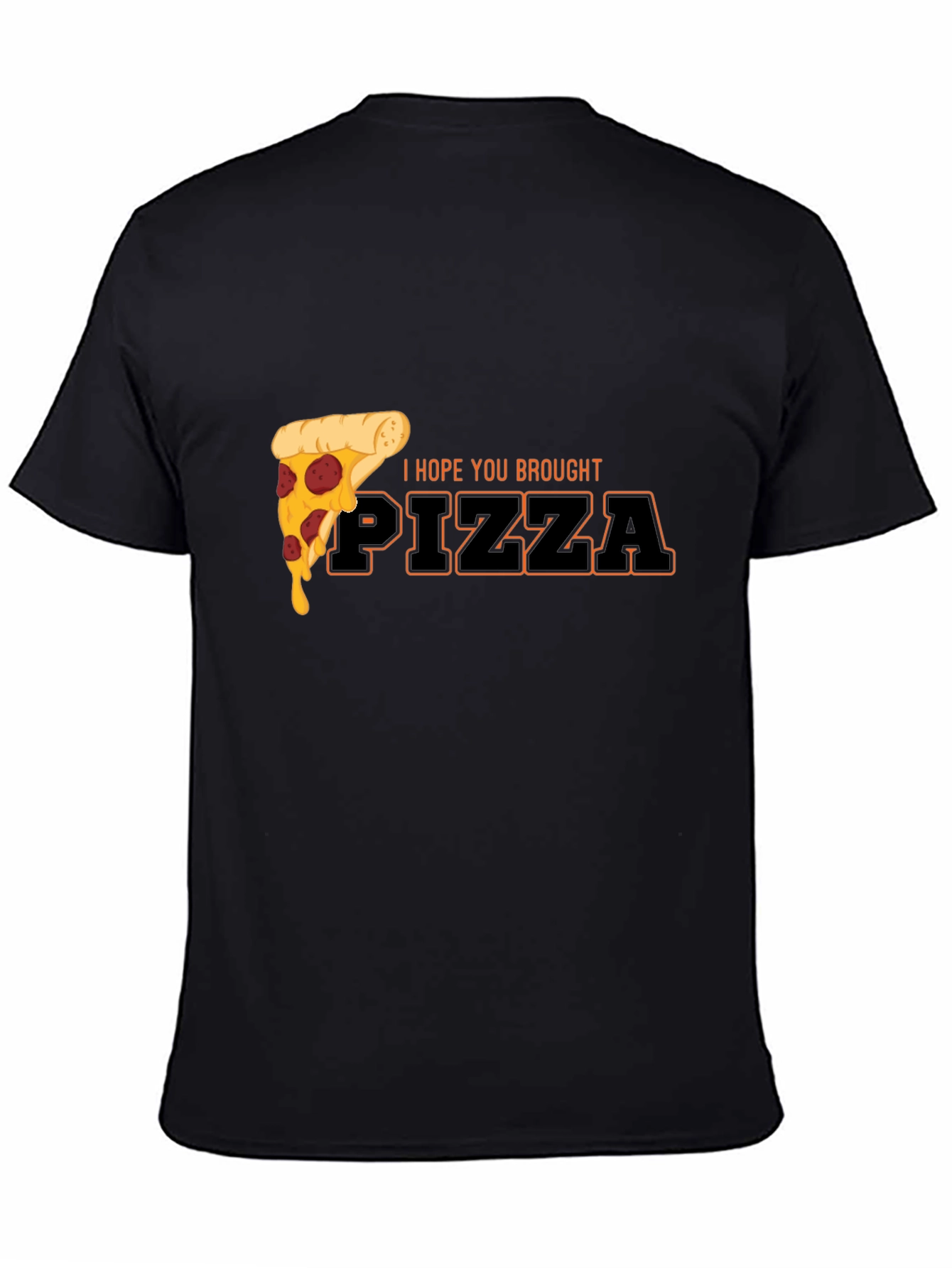 Pizza Lovers Black Graphic Tee