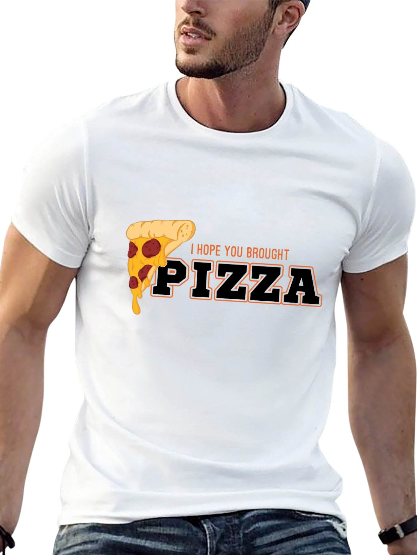 Pizza Lovers Black Graphic Tee