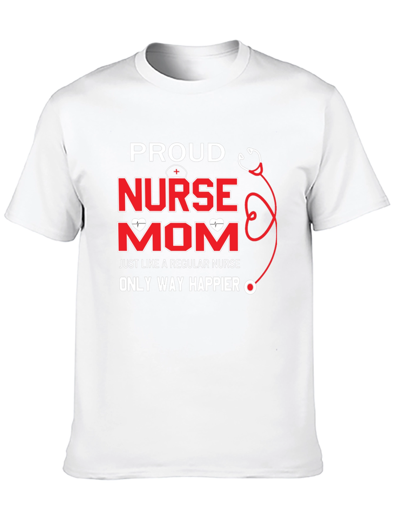 Proud Nurse Mom Graphic T-Shirt