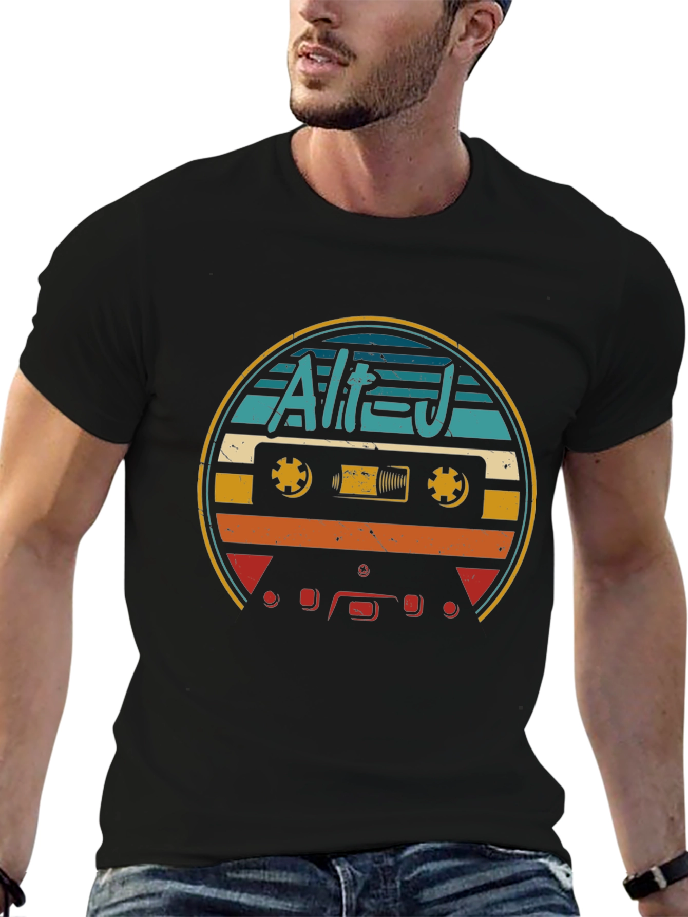 Retro Alt-J Cassette Tape Graphic T-Shirt
