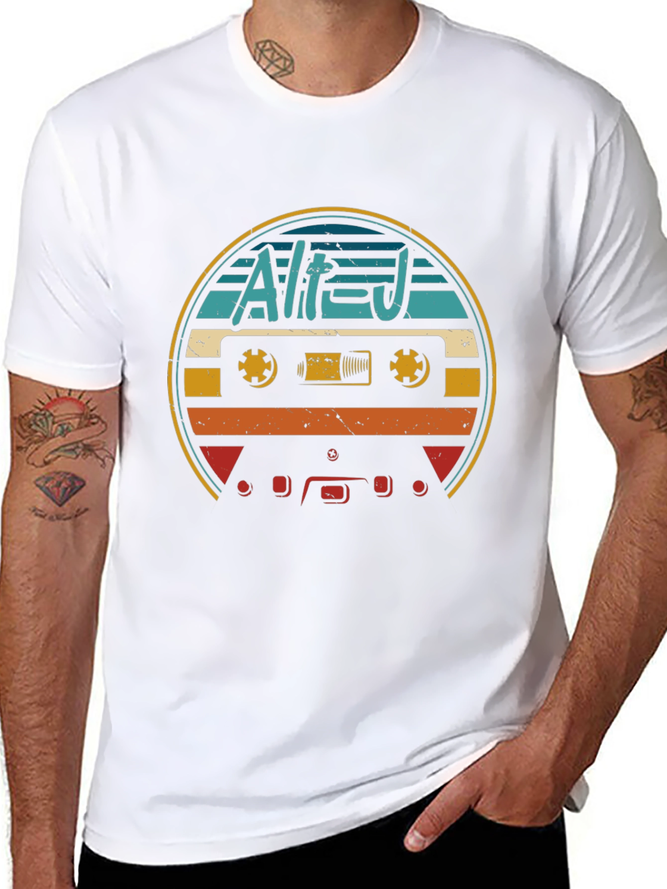 Retro Alt-J Cassette Tape Graphic T-Shirt