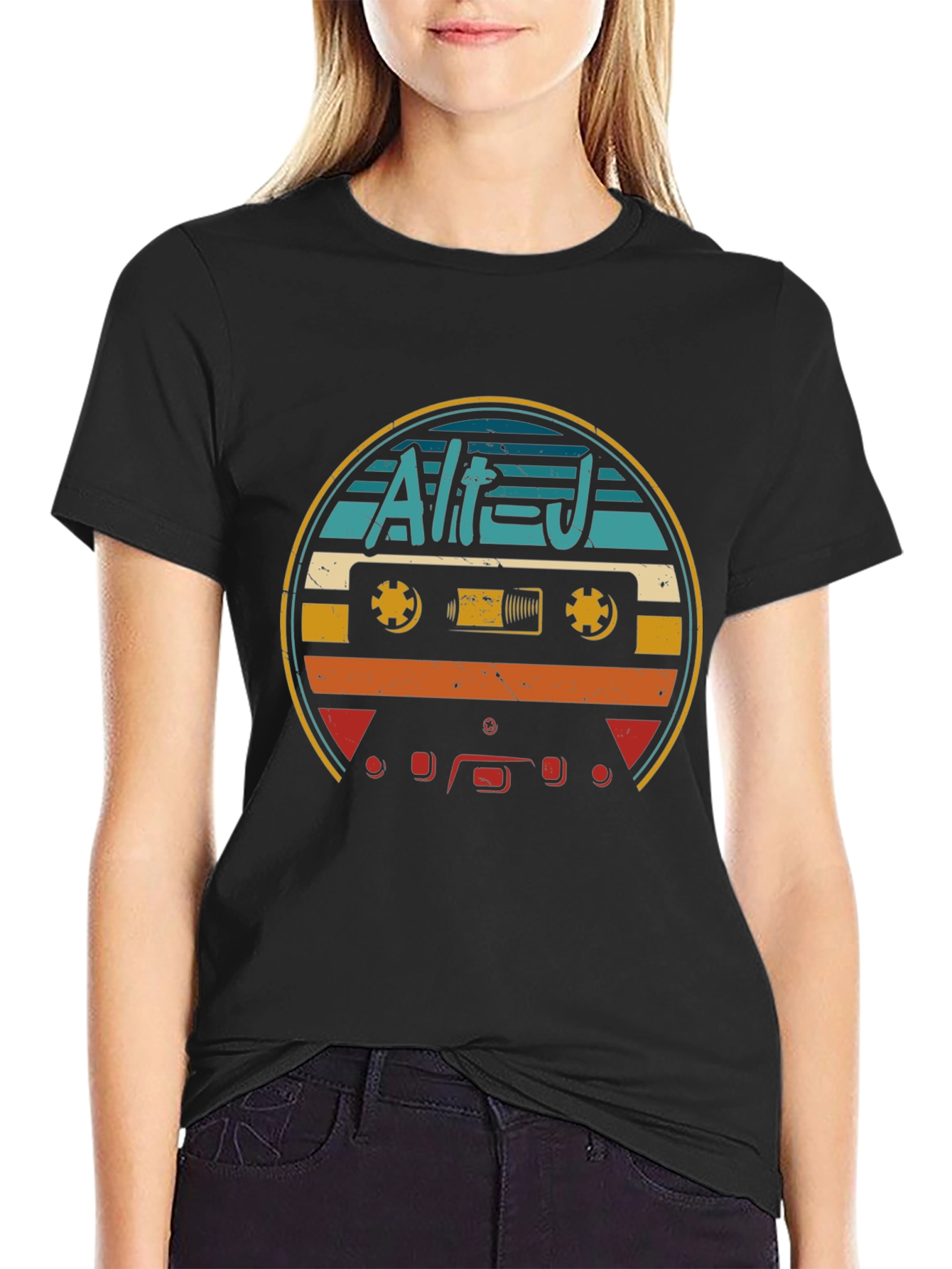 Retro Alt-J Cassette Tape Graphic T-Shirt
