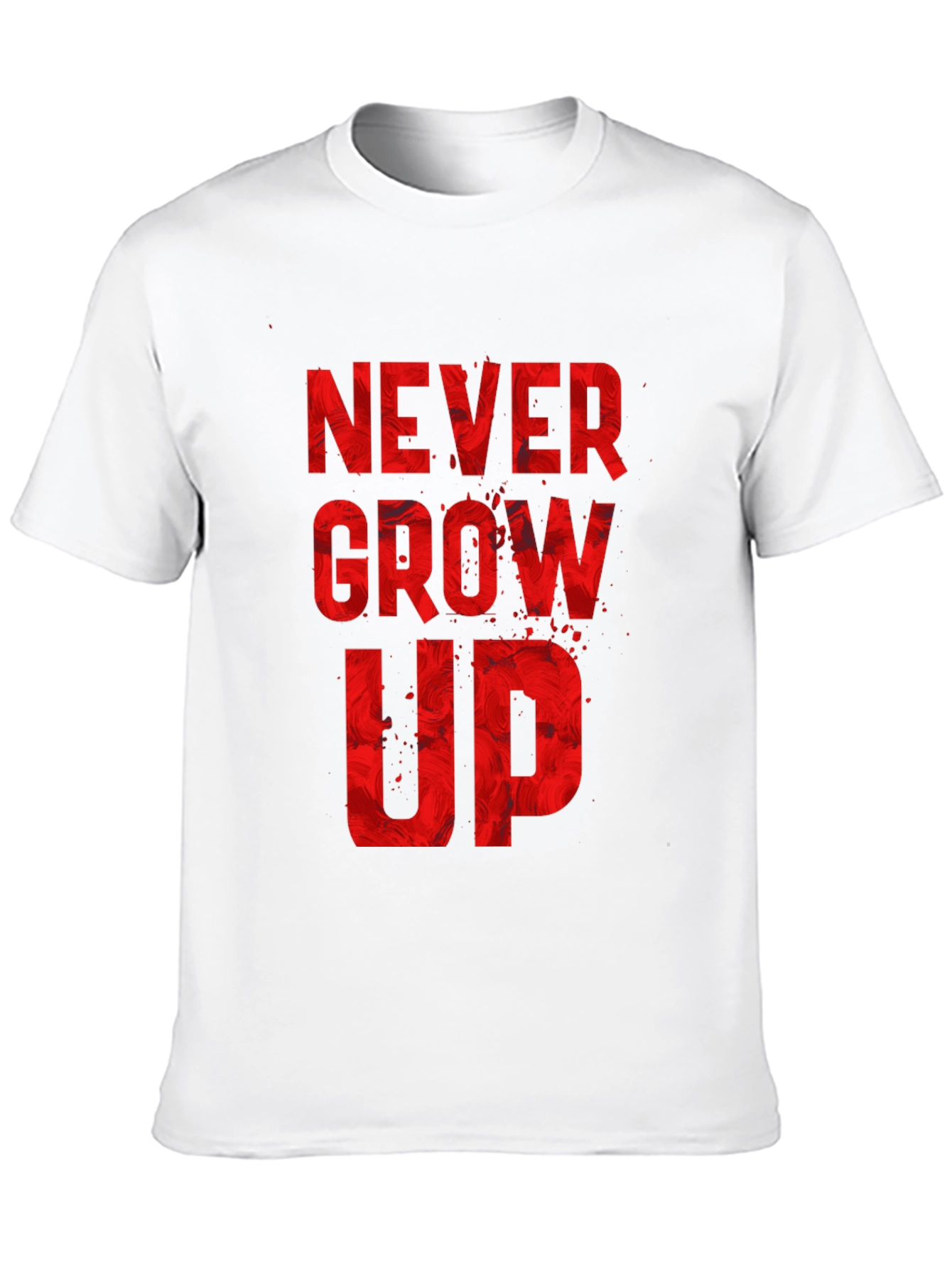 Never Grow Up Graphic Tee - Black