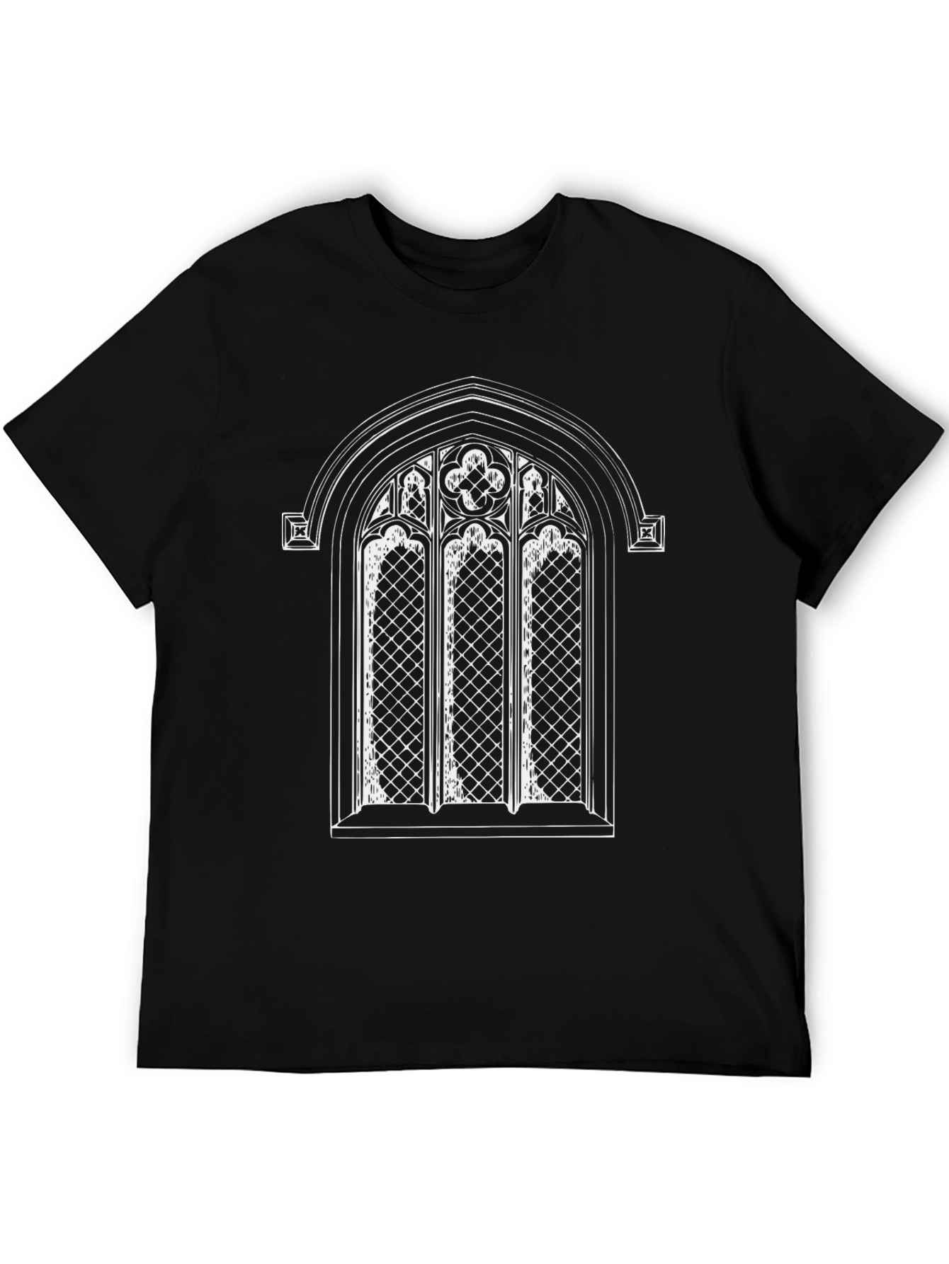 Gothic Window Graphic Tee - Black
