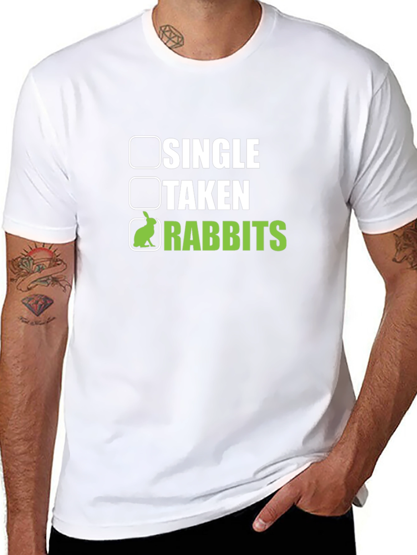 Single Taken Rabbits T-Shirt Funny Pet Lover Tee