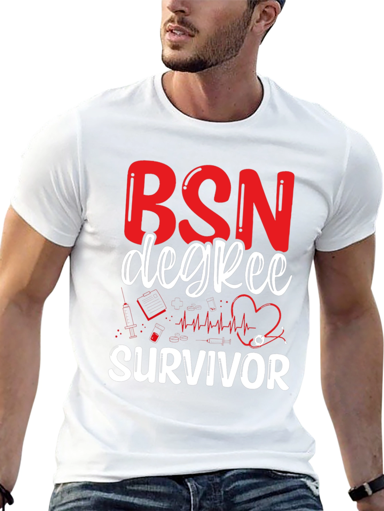 BSN Degree Survivor Graphic T-Shirt