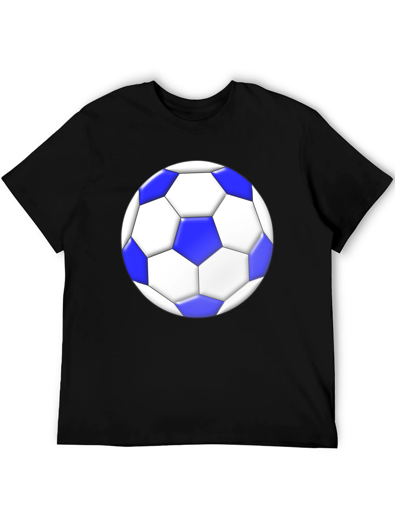 Soccer Ball Graphic Tee - Stylish Black T-Shirt