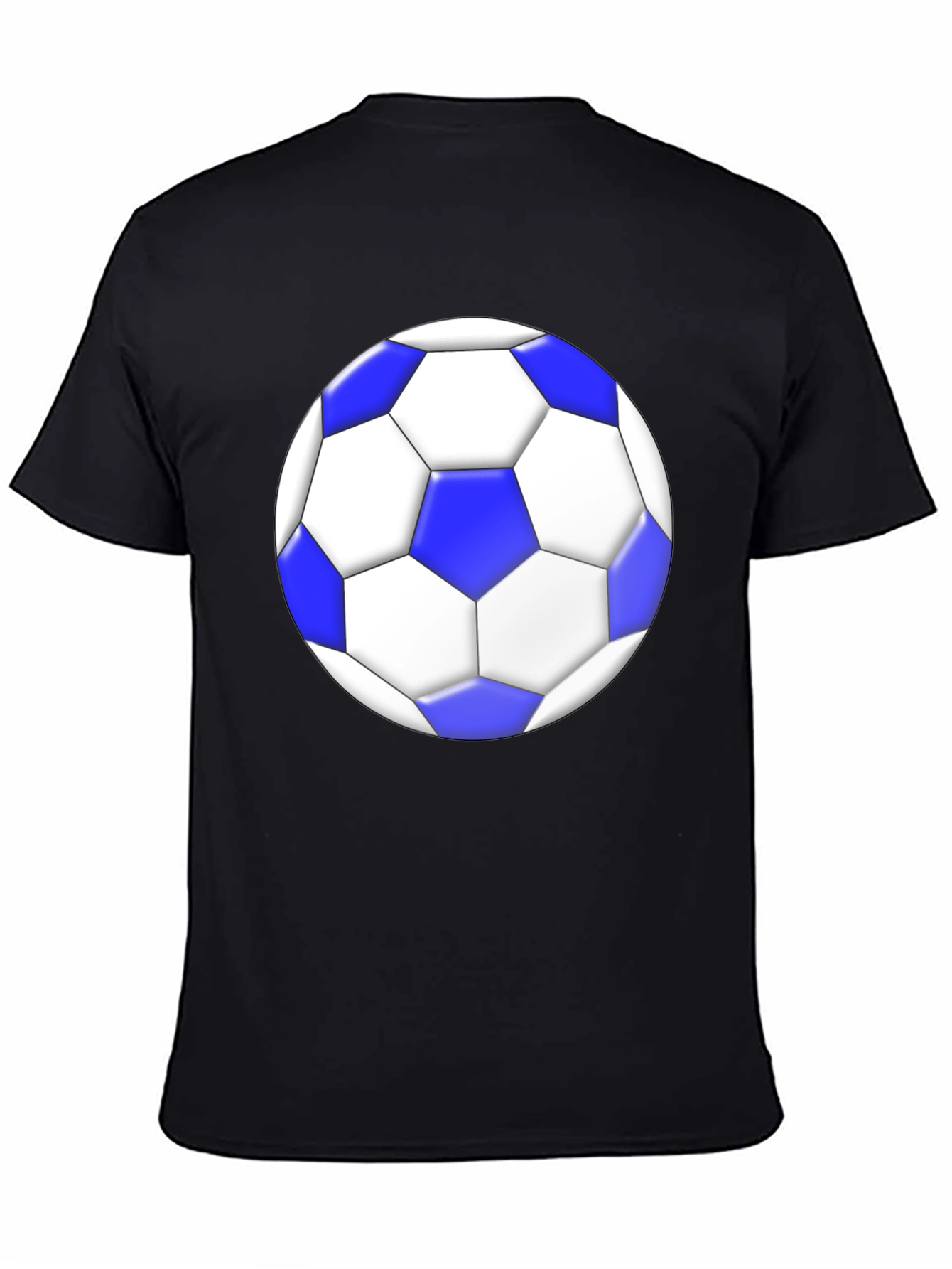 Soccer Ball Graphic Tee - Stylish Black T-Shirt