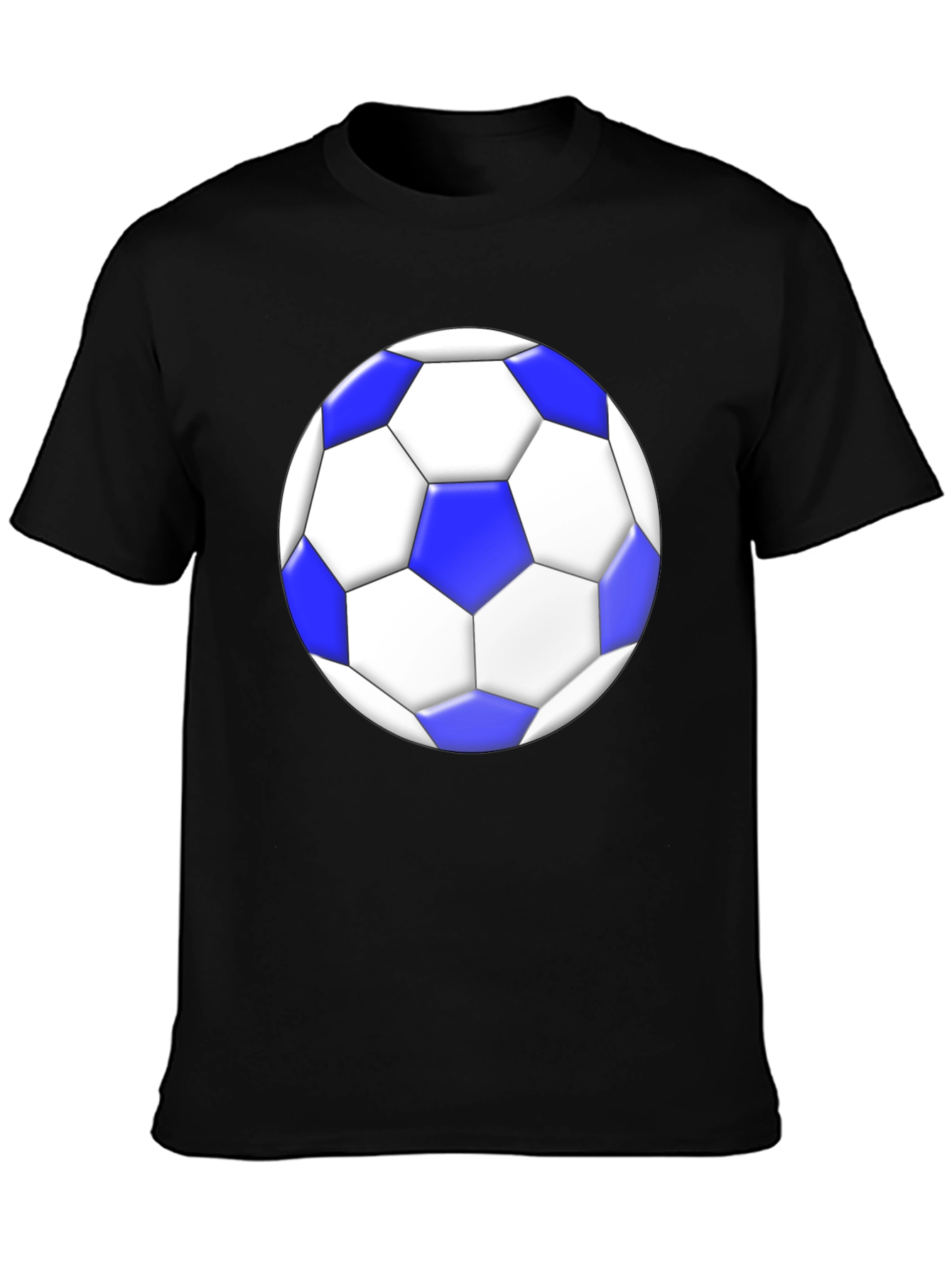 Soccer Ball Graphic Tee - Stylish Black T-Shirt