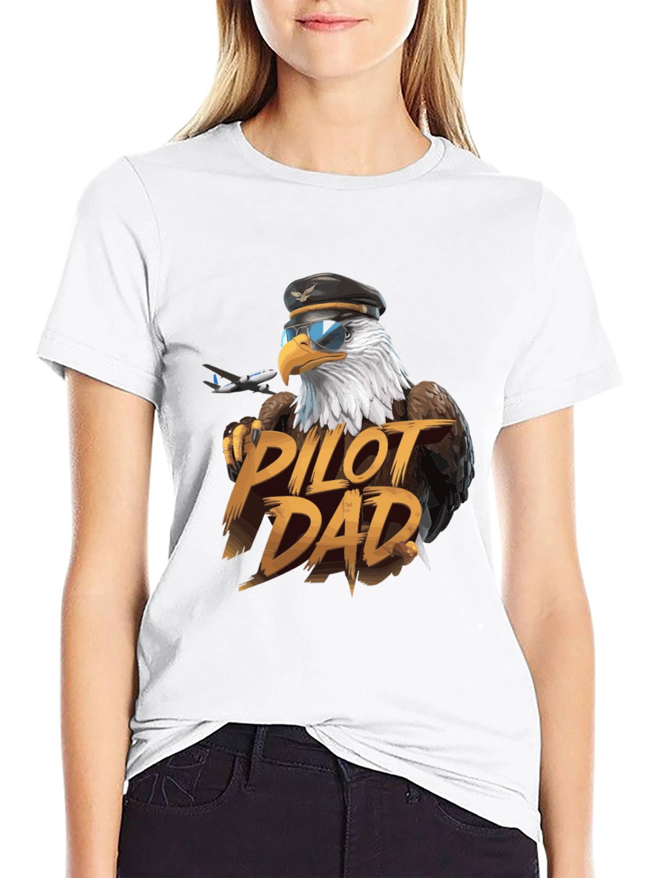 Pilot Dad Eagle T-Shirt - Aviation Lover Tee