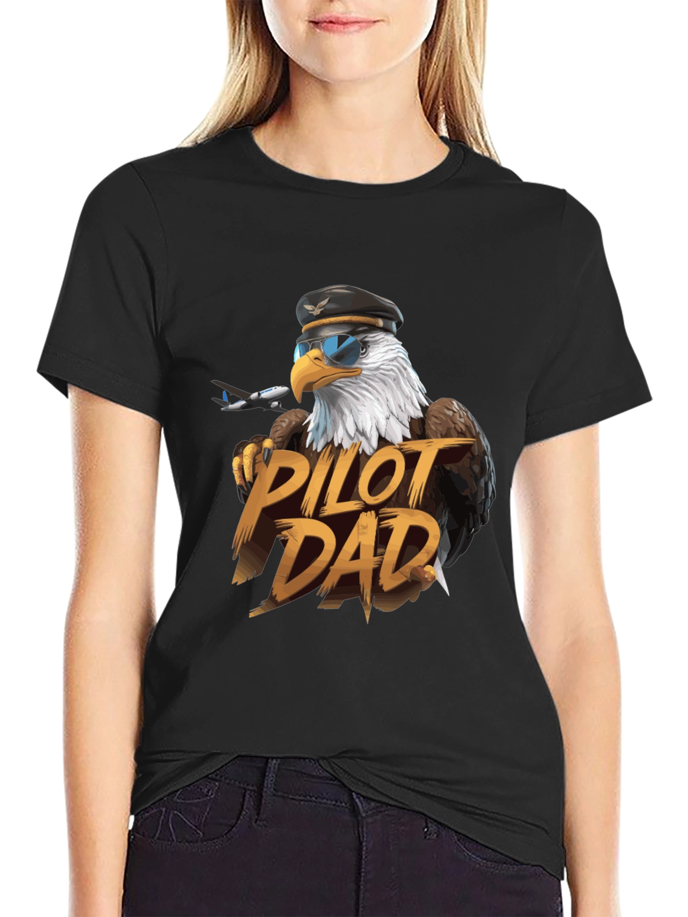 Pilot Dad Eagle T-Shirt - Aviation Lover Tee