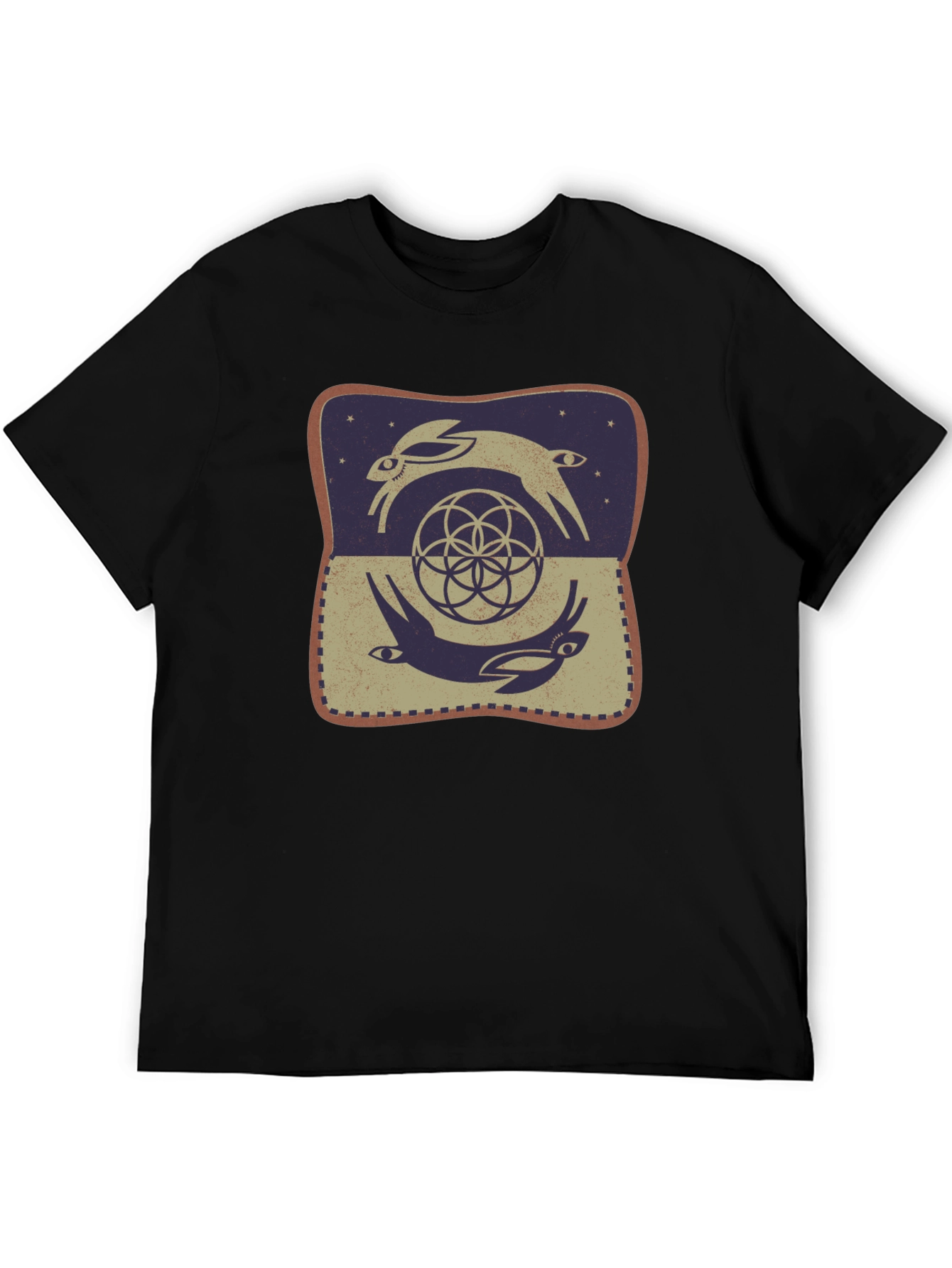 Rabbit Geometric T-Shirt - Graphic Tee