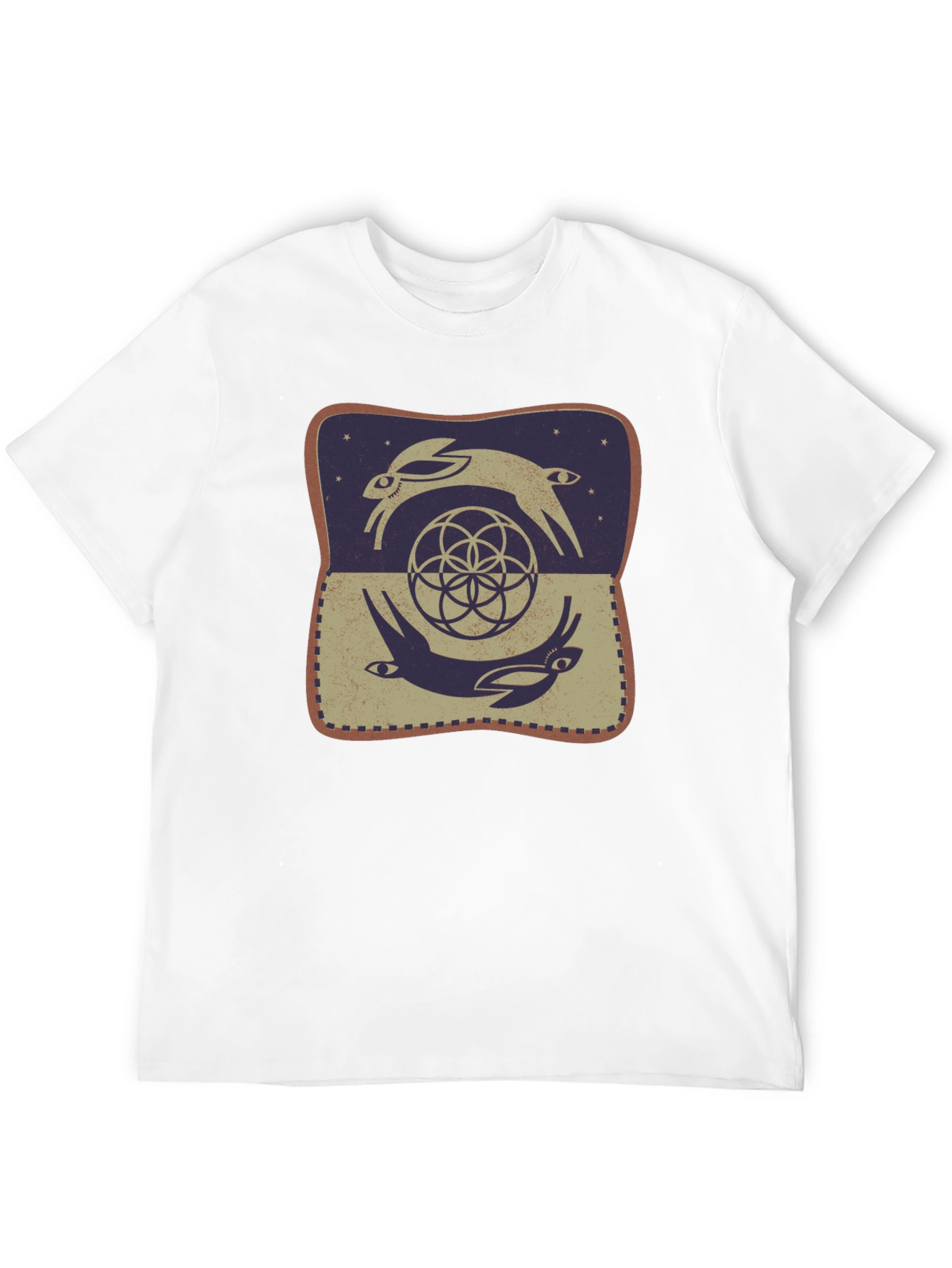 Rabbit Geometric T-Shirt - Graphic Tee