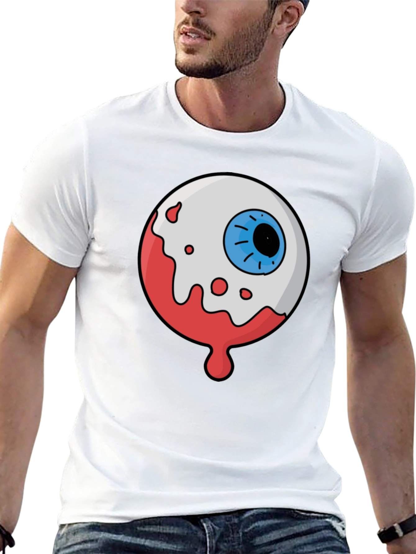 Eyeball Graphic T-Shirt - Halloween Costume Tee