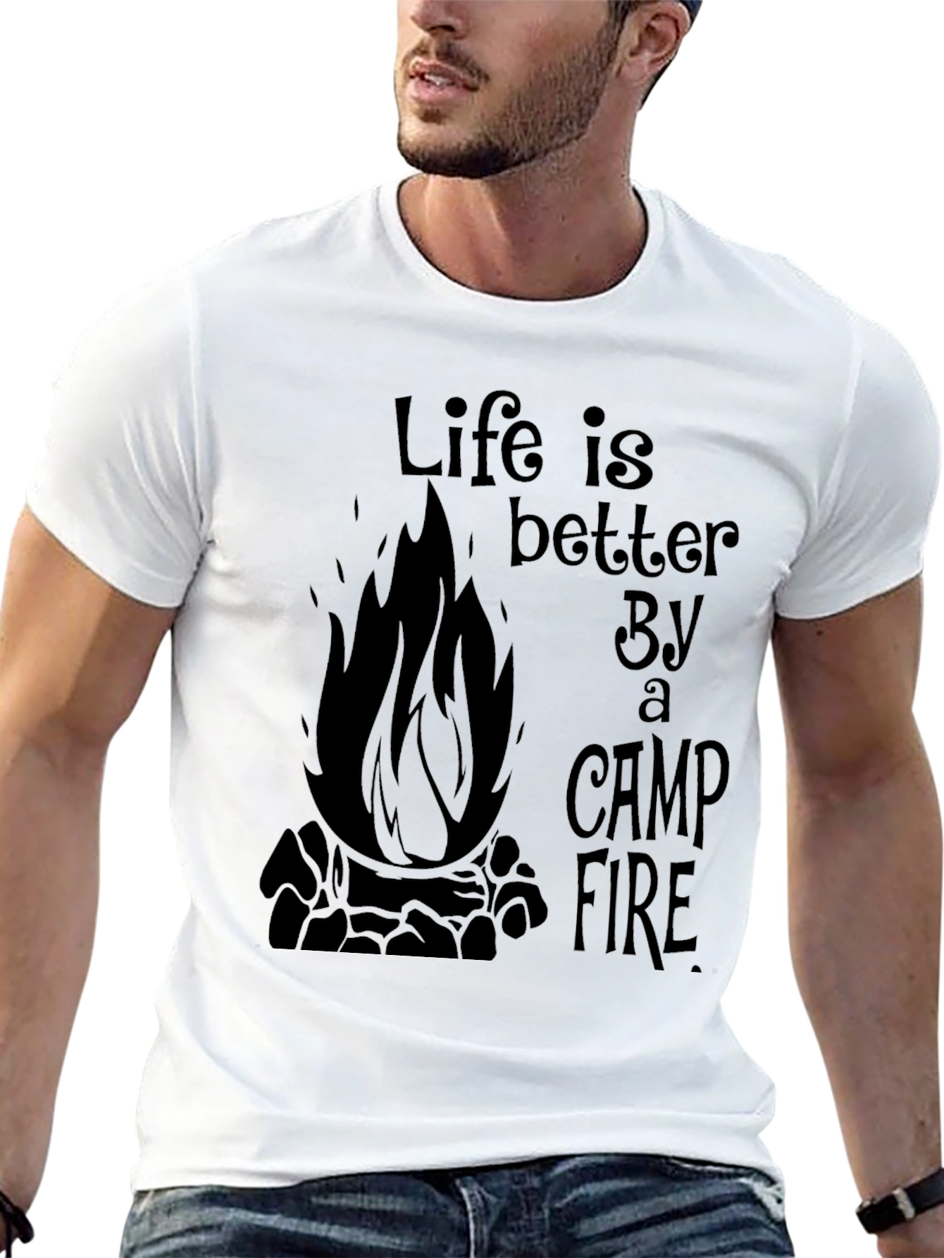 Life is Better By a Camp Fire Graphic Tee