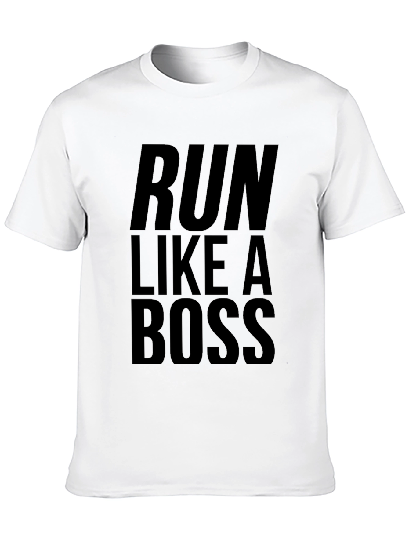 Run Like A Boss Black Tee