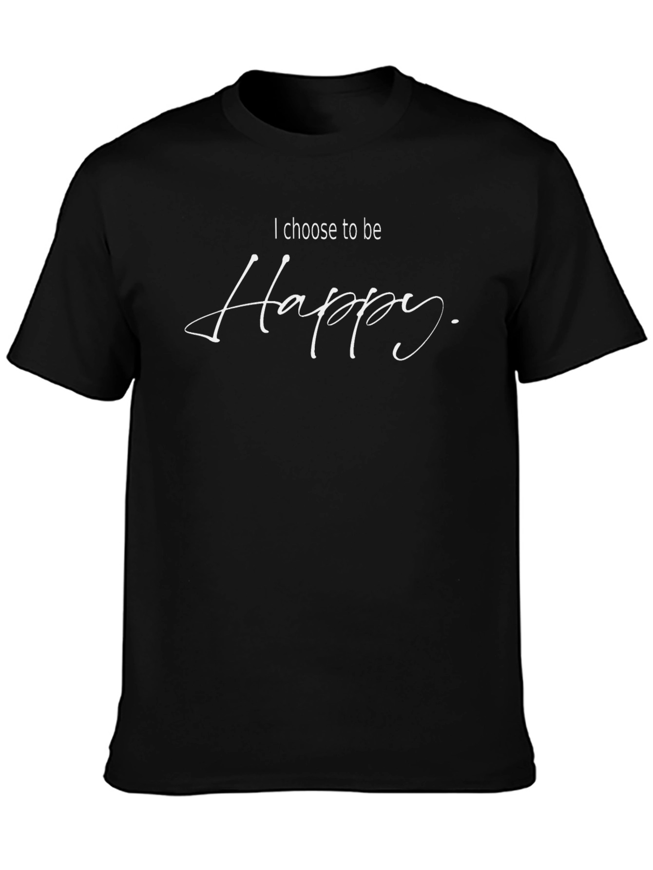 Choose to be Happy Black T-Shirt