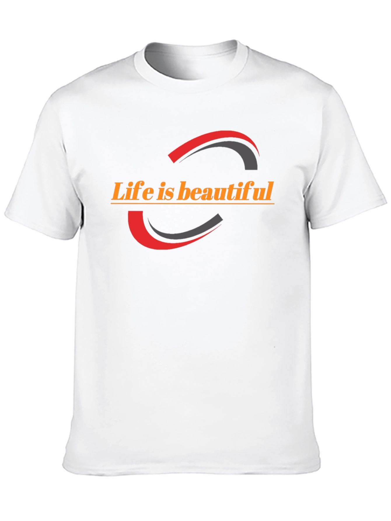 Life is Beautiful Graphic Tee - Stylish Black T-Shirt