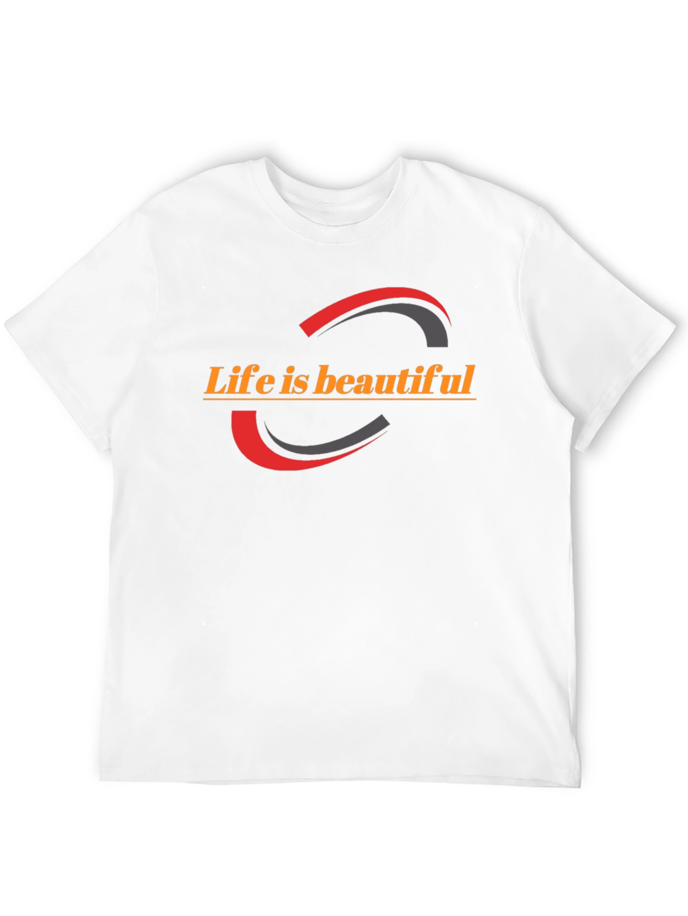 Life is Beautiful Graphic Tee - Stylish Black T-Shirt