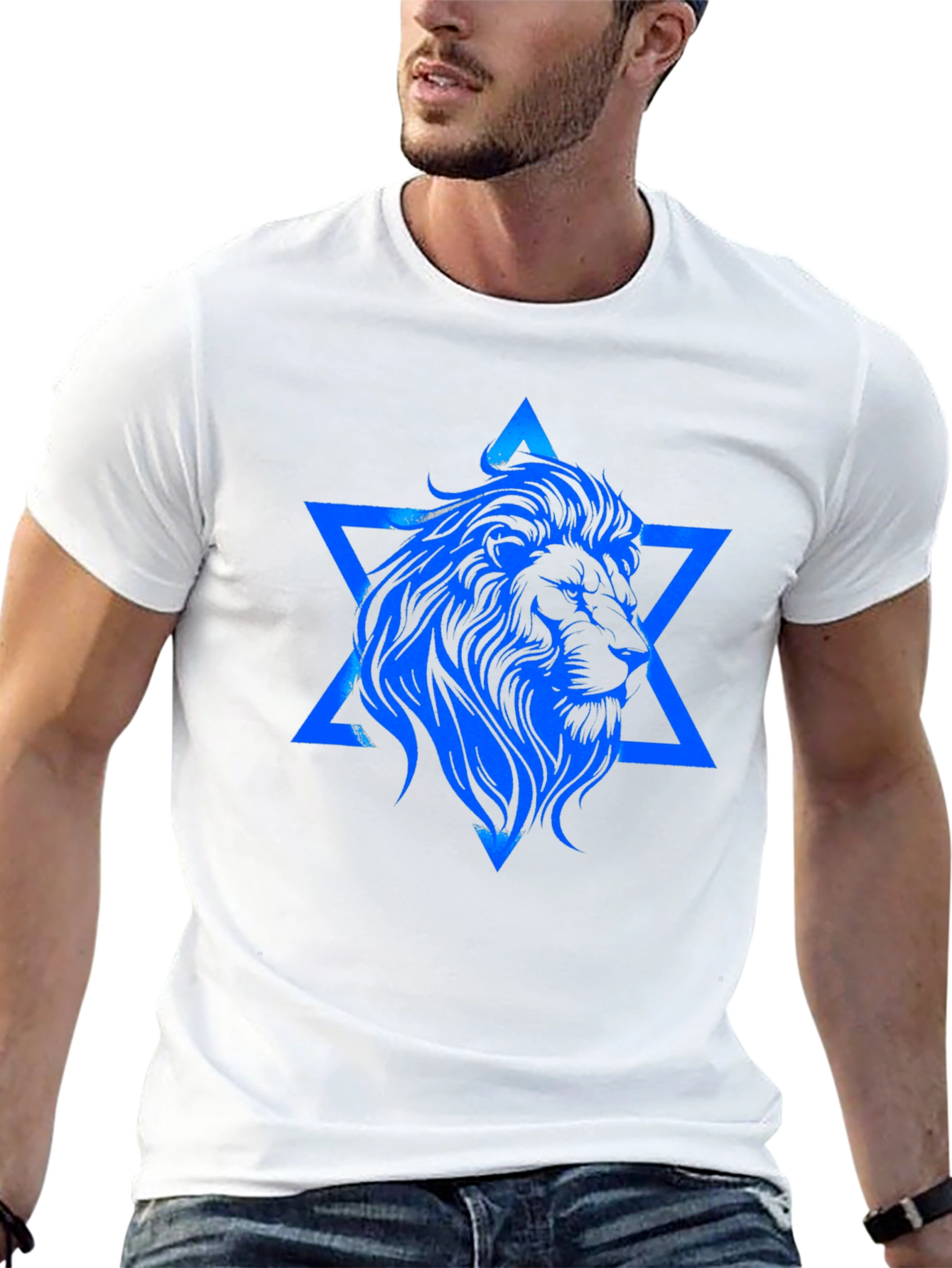 Lion of Judah Star Graphic T-Shirt