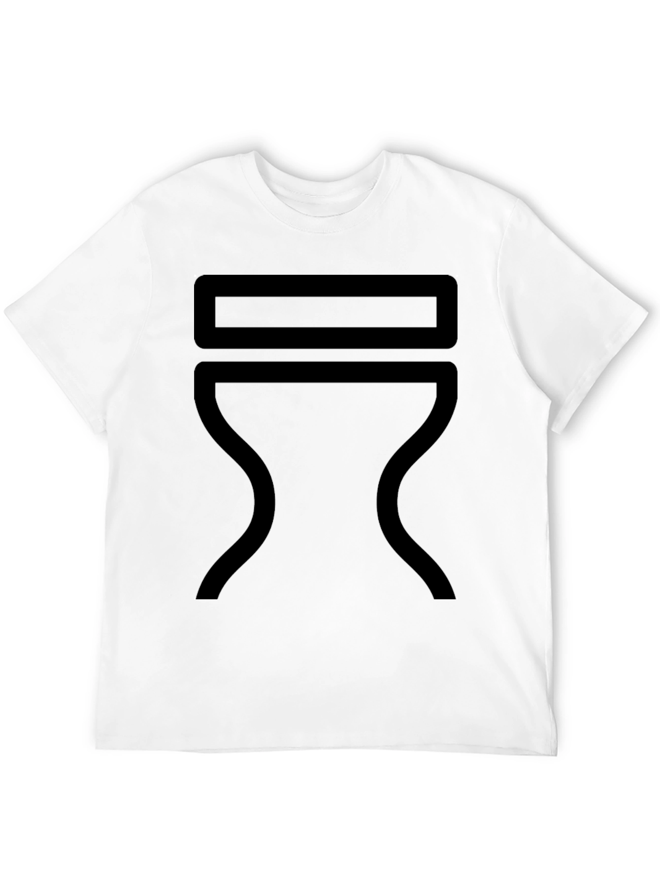 Modern Minimalist Graphic Tee - Black
