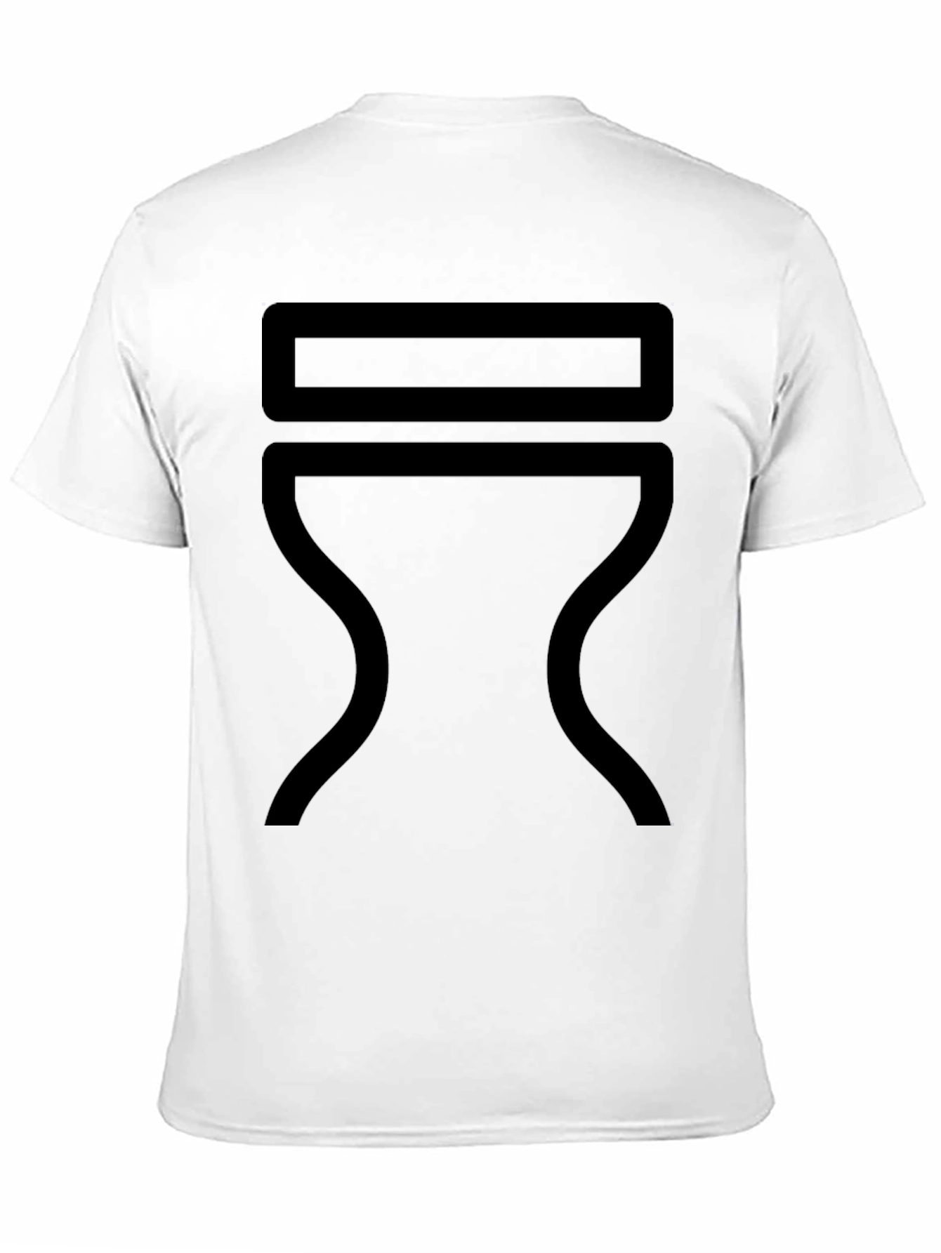 Modern Minimalist Graphic Tee - Black