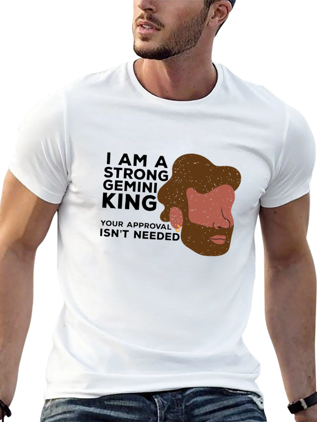 Strong Gemini King Graphic Tee