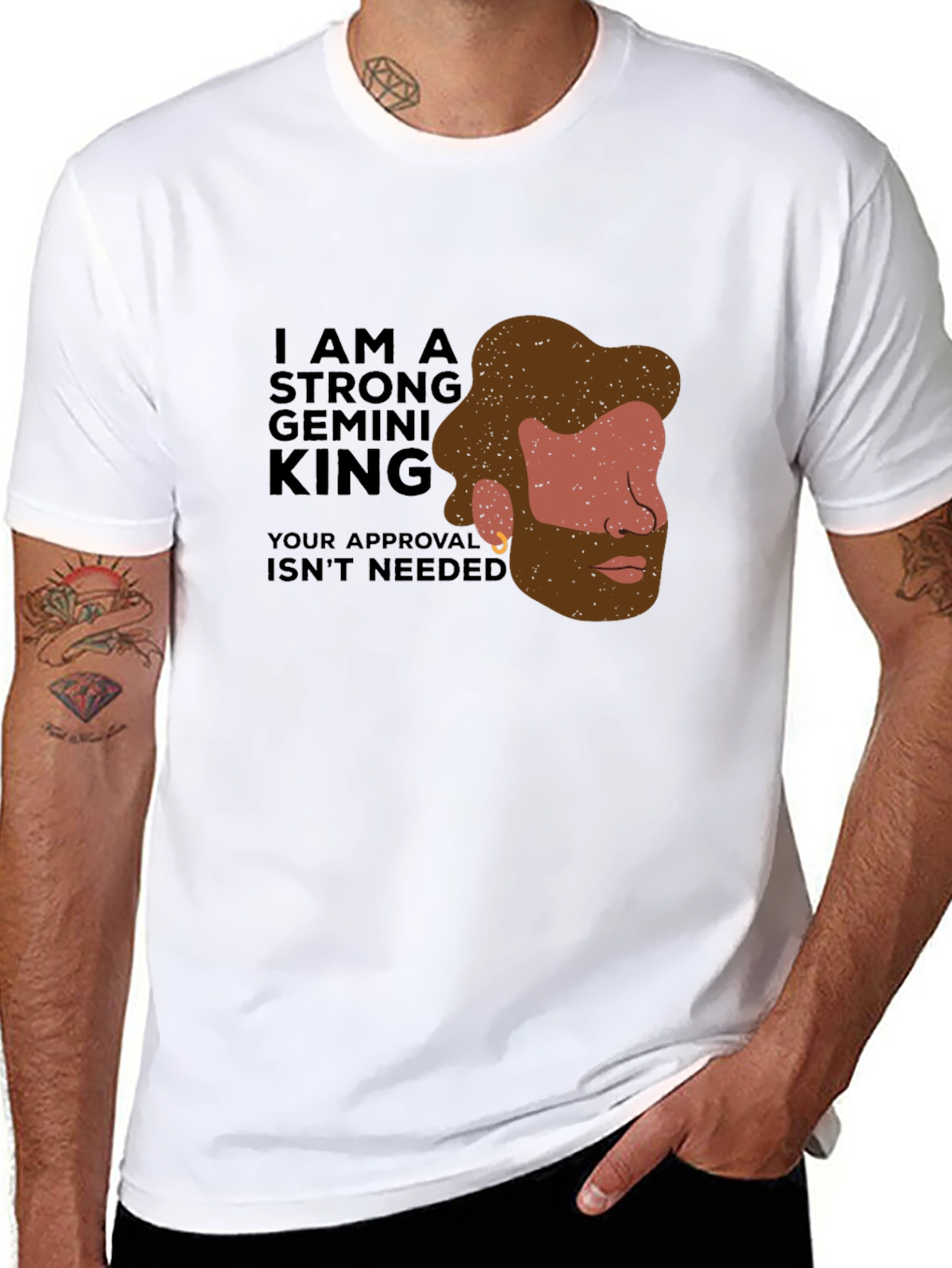 Strong Gemini King Graphic Tee