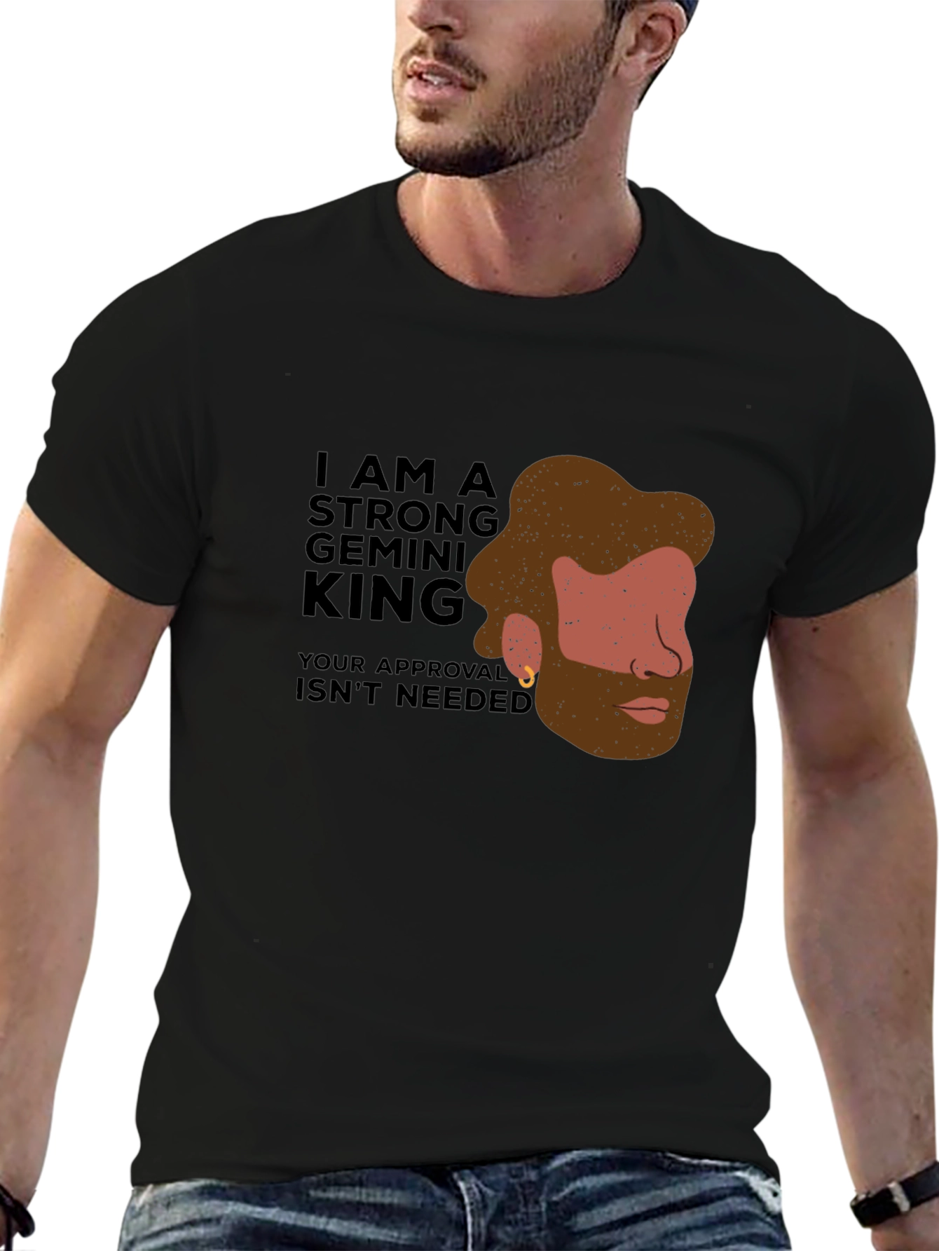 Strong Gemini King Graphic Tee