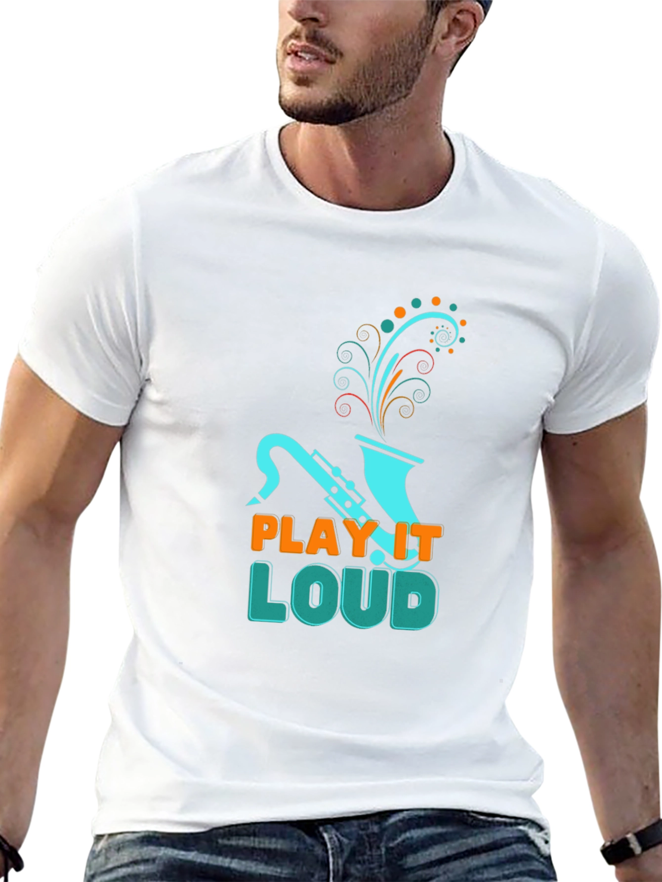 Play it Loud T-Shirt - Saxophone Graphic Tee