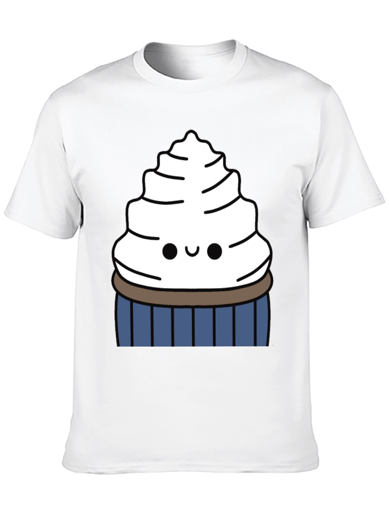 Cute Cupcake Graphic Tee - Sweet Tooth Style