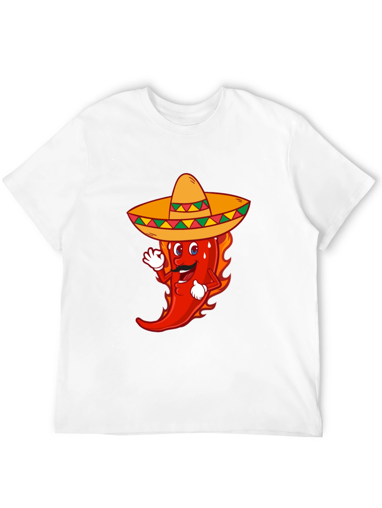 Spicy Fiesta Tee - Chili Pepper Sombrero Graphic