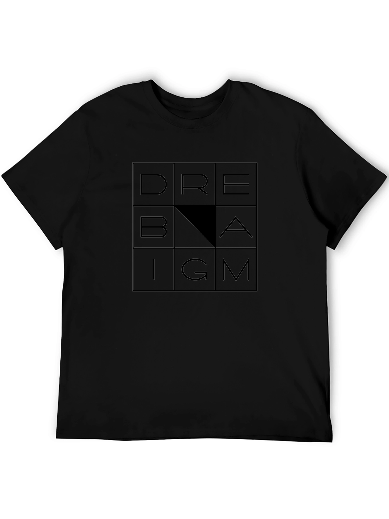 Dream Big Mens Black T-Shirt