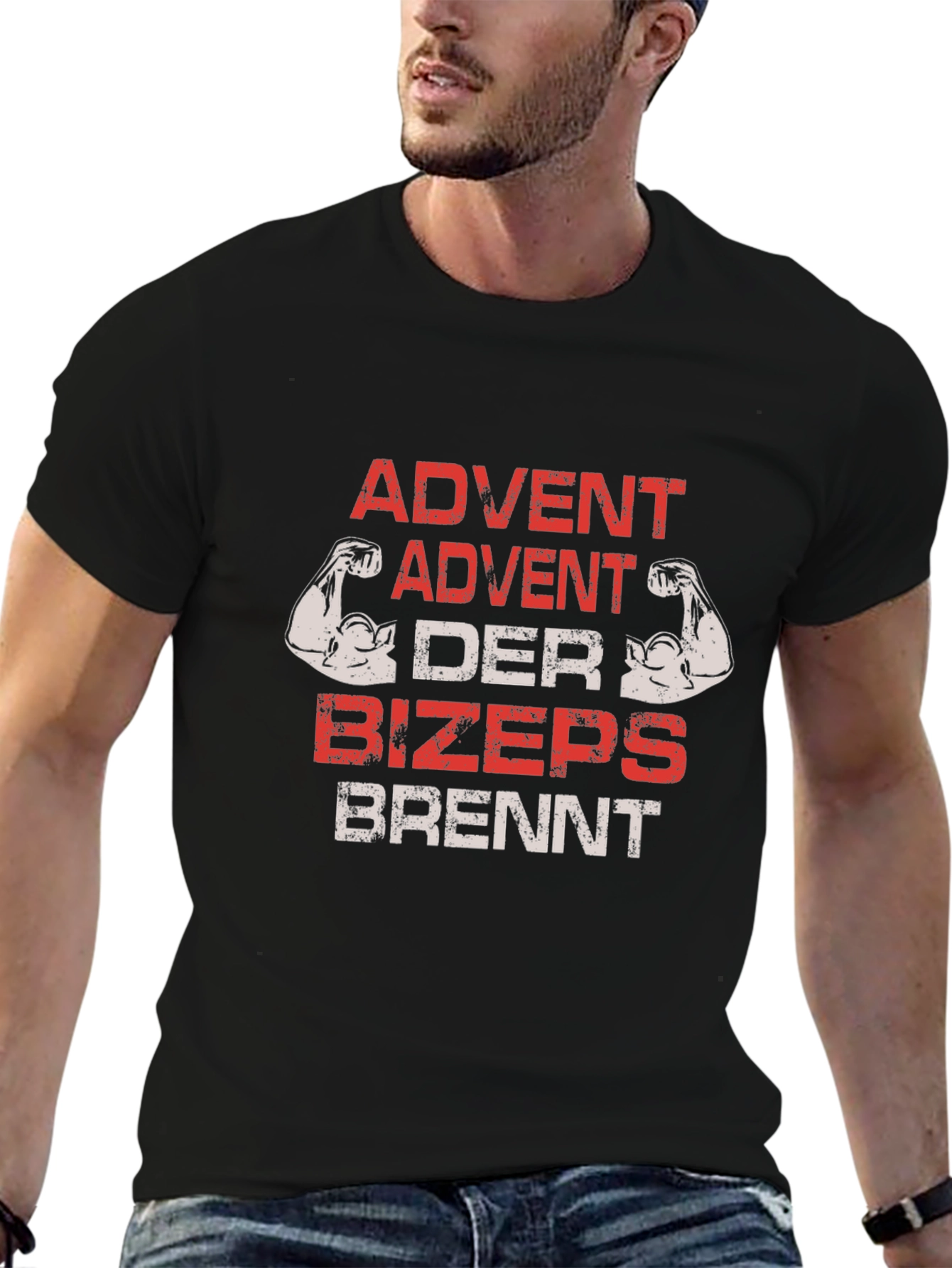 Advent Biceps Brennt Black T-Shirt