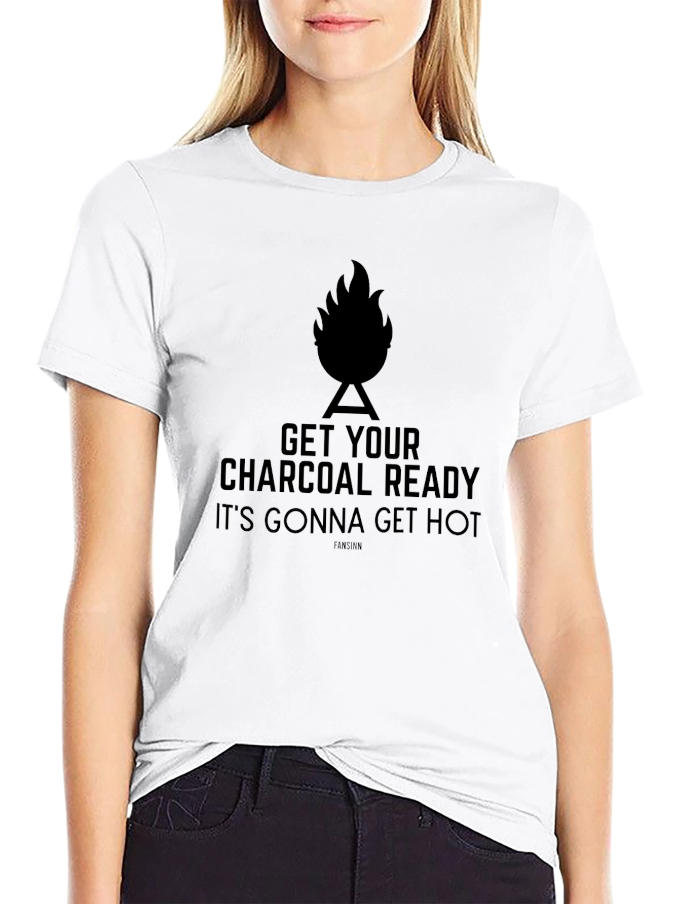 Get Your Charcoal Ready Mens Black BBQ T-Shirt