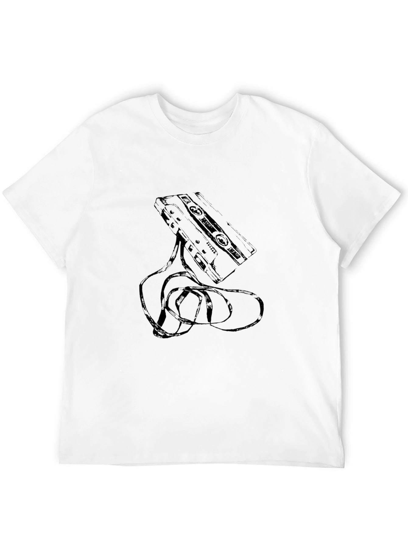 Retro Cassette Tape Graphic T-Shirt - Classic Style